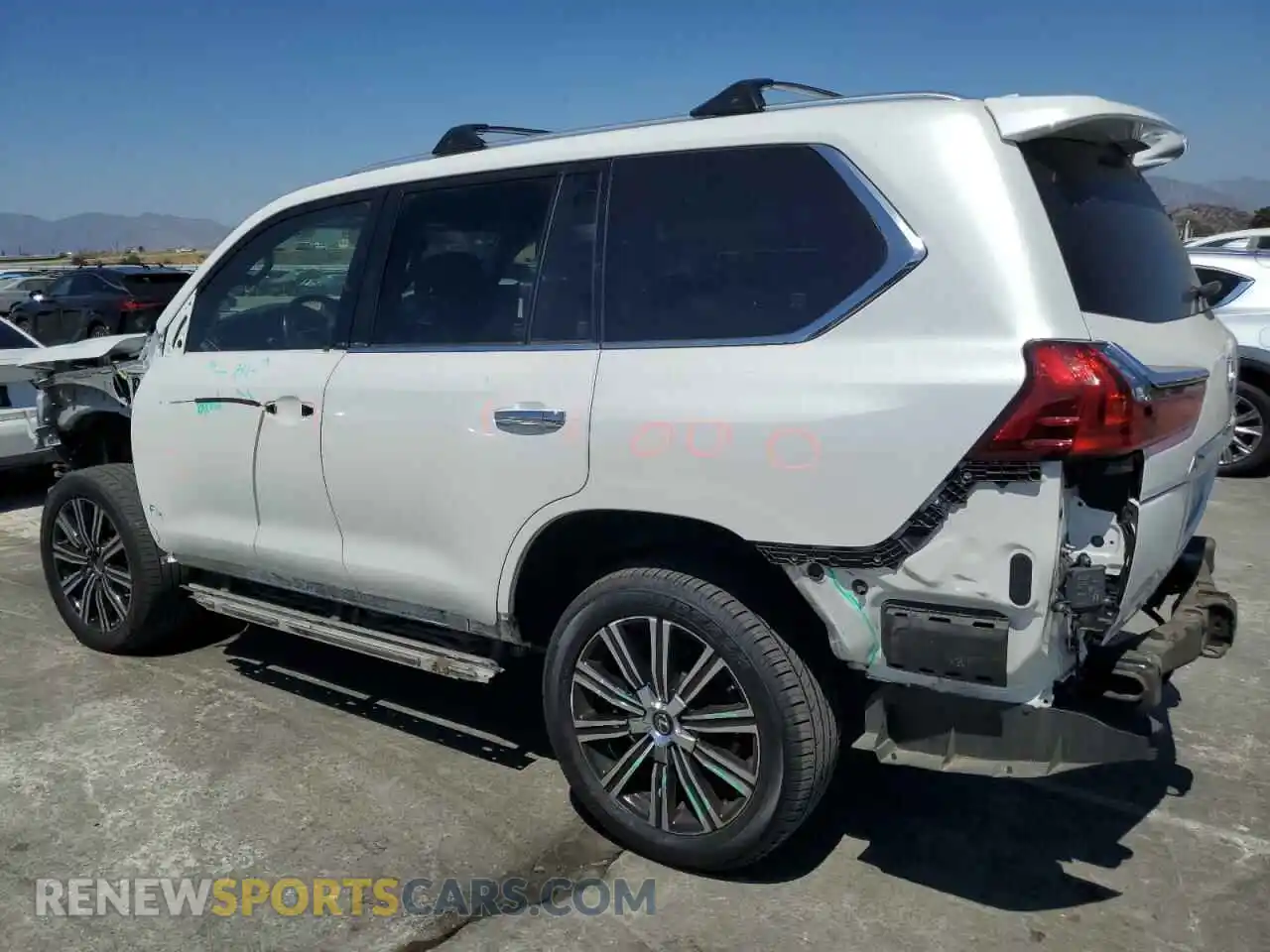 2 Photograph of a damaged car JTJDY7AX5L4319404 LEXUS LX570 2020