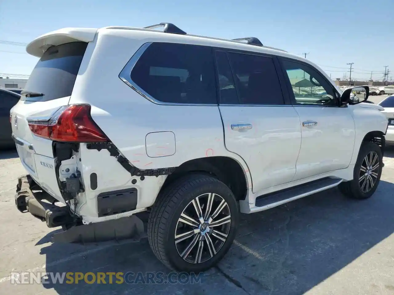 3 Photograph of a damaged car JTJDY7AX5L4319404 LEXUS LX570 2020