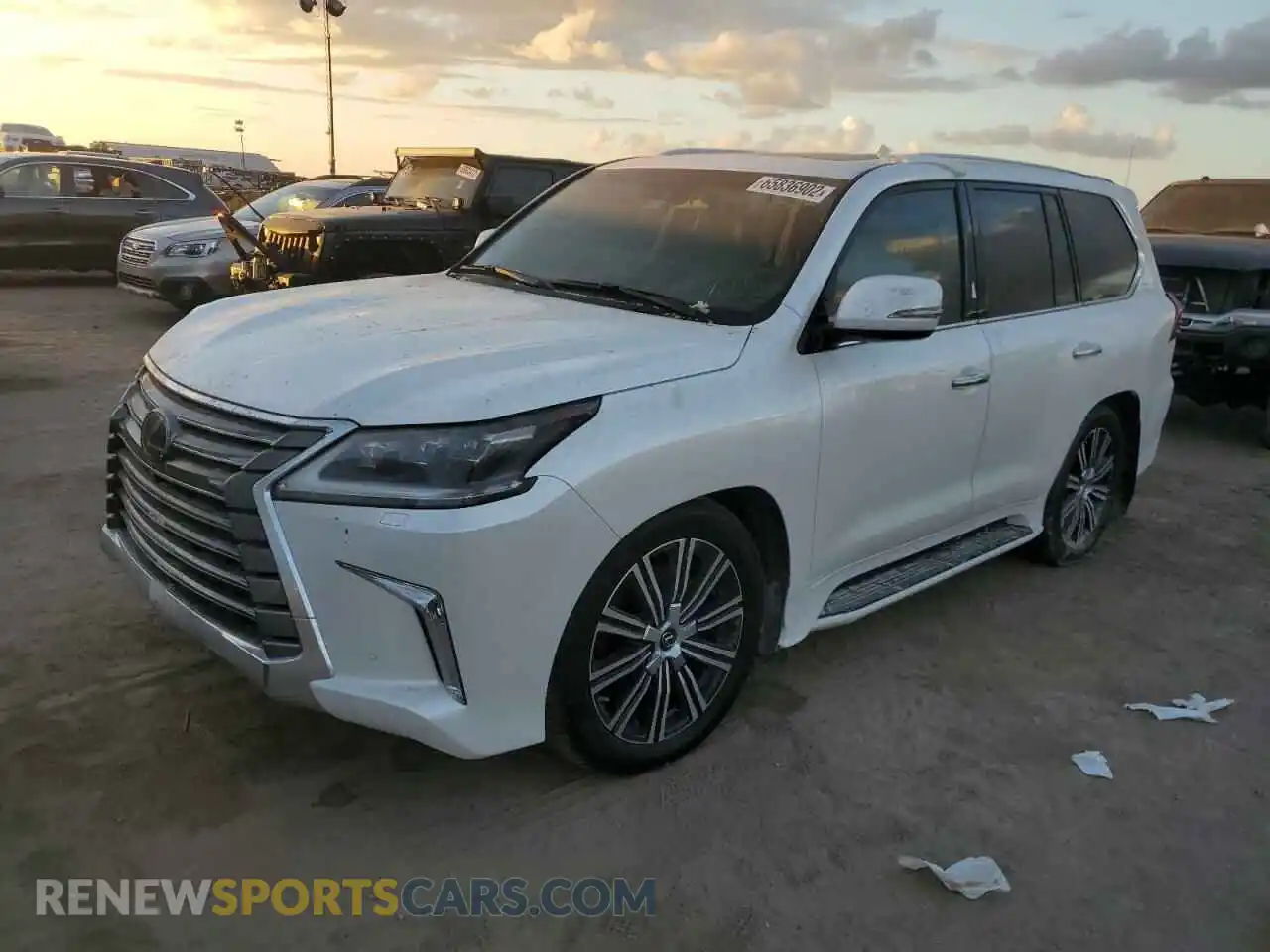 2 Photograph of a damaged car JTJFY7AX4L4313621 LEXUS LX570 2020