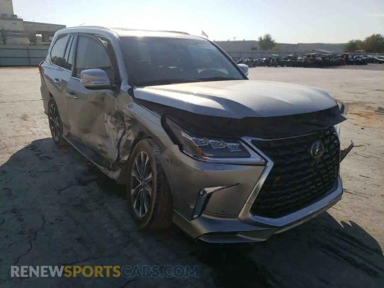 1 Photograph of a damaged car JTJDY7AX3M4344240 LEXUS LX570 2021