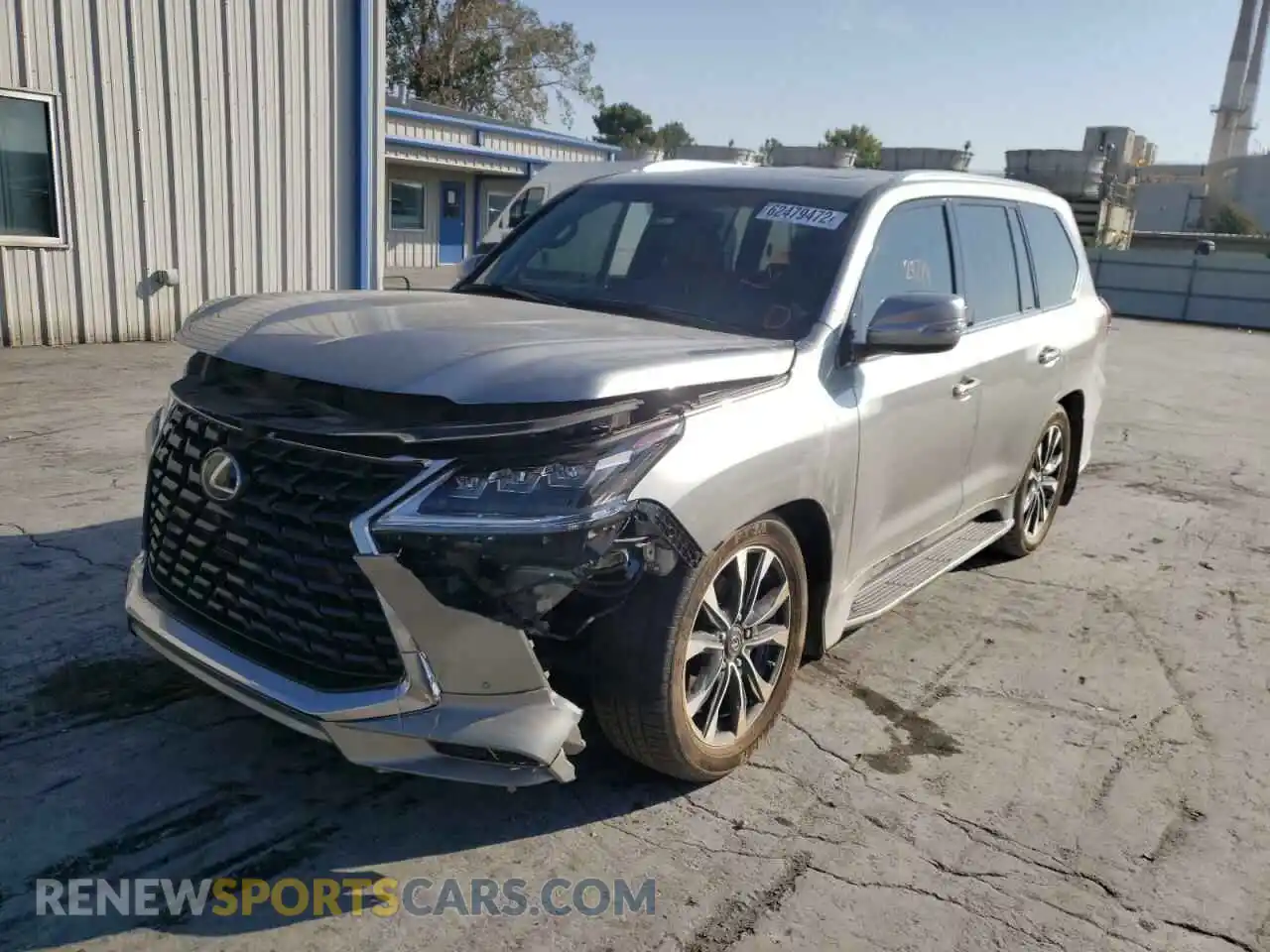 2 Photograph of a damaged car JTJDY7AX3M4344240 LEXUS LX570 2021