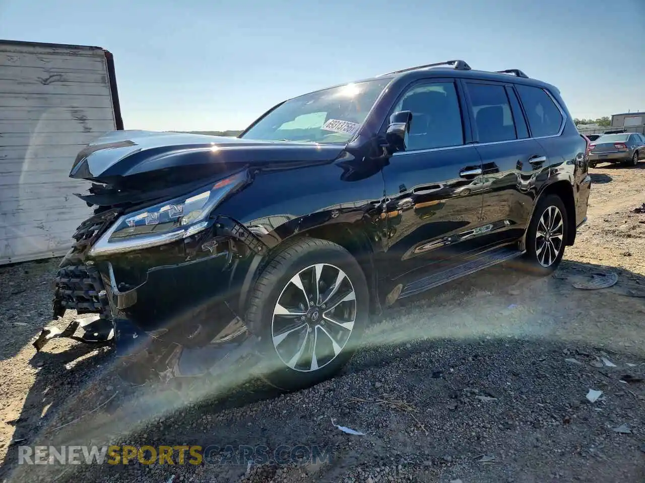 1 Photograph of a damaged car JTJDY7AX4M4353447 LEXUS LX570 2021