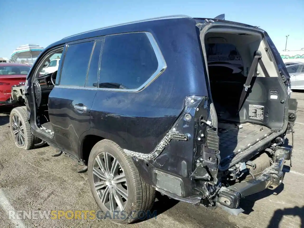 2 Photograph of a damaged car JTJDY7AX5M4339704 LEXUS LX570 2021