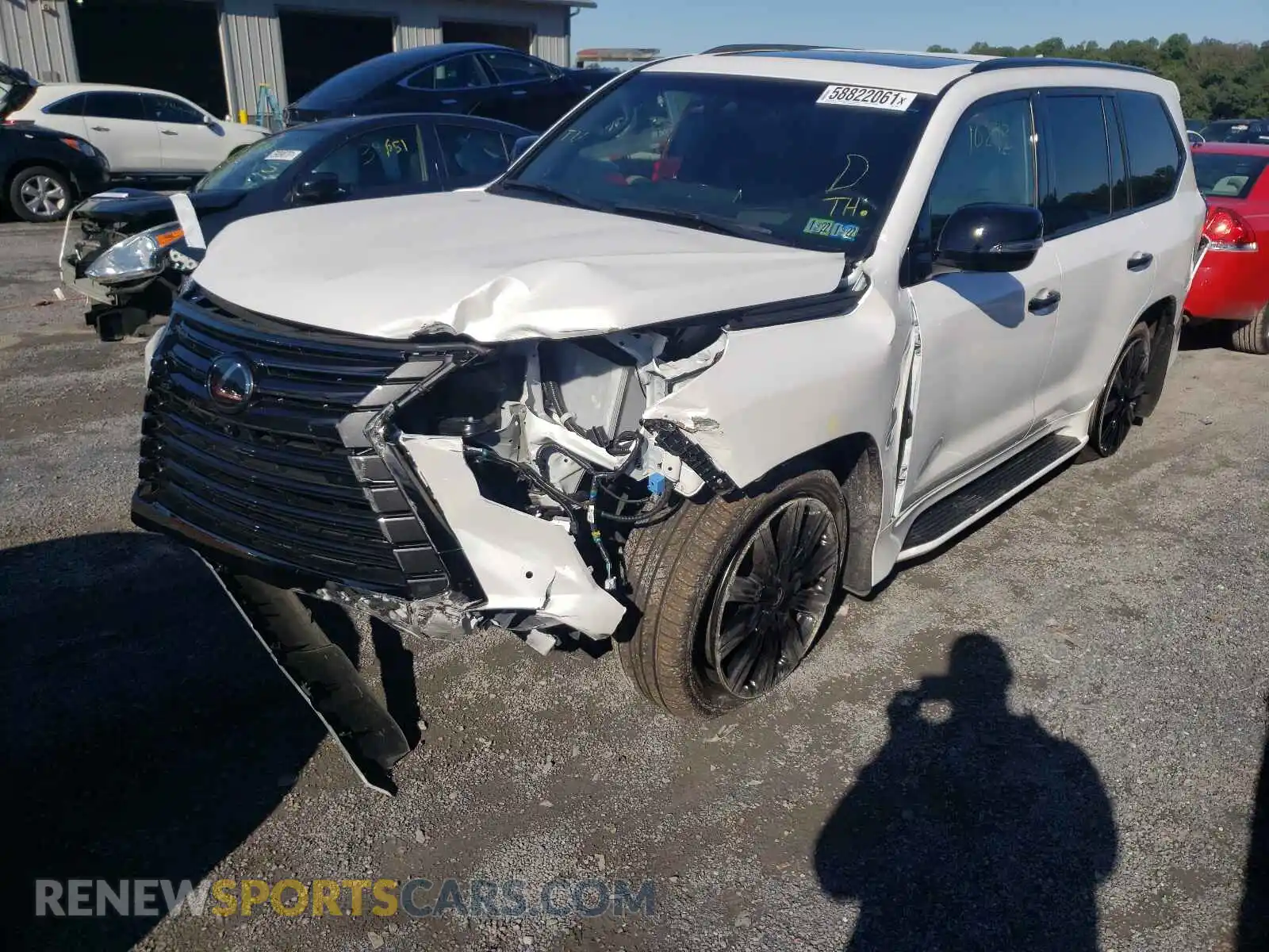 2 Photograph of a damaged car JTJDY7AX6M4334835 LEXUS LX570 2021