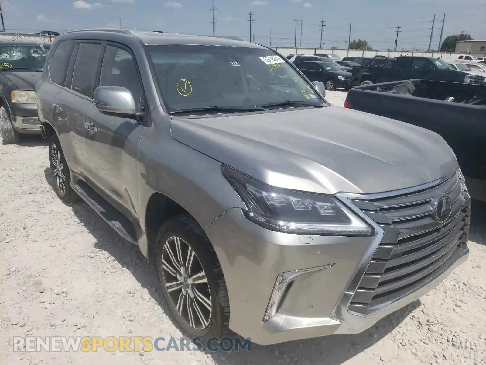 1 Photograph of a damaged car JTJDY7AX6M4339405 LEXUS LX570 2021