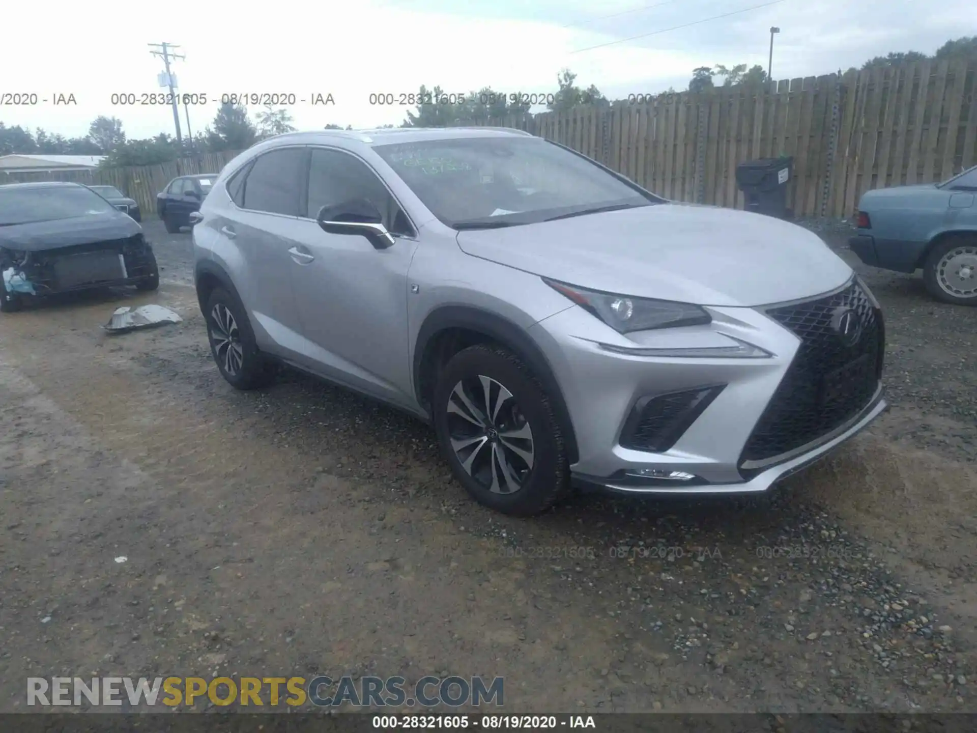 1 Photograph of a damaged car JTJBARBZ0K2204176 LEXUS NX 2019