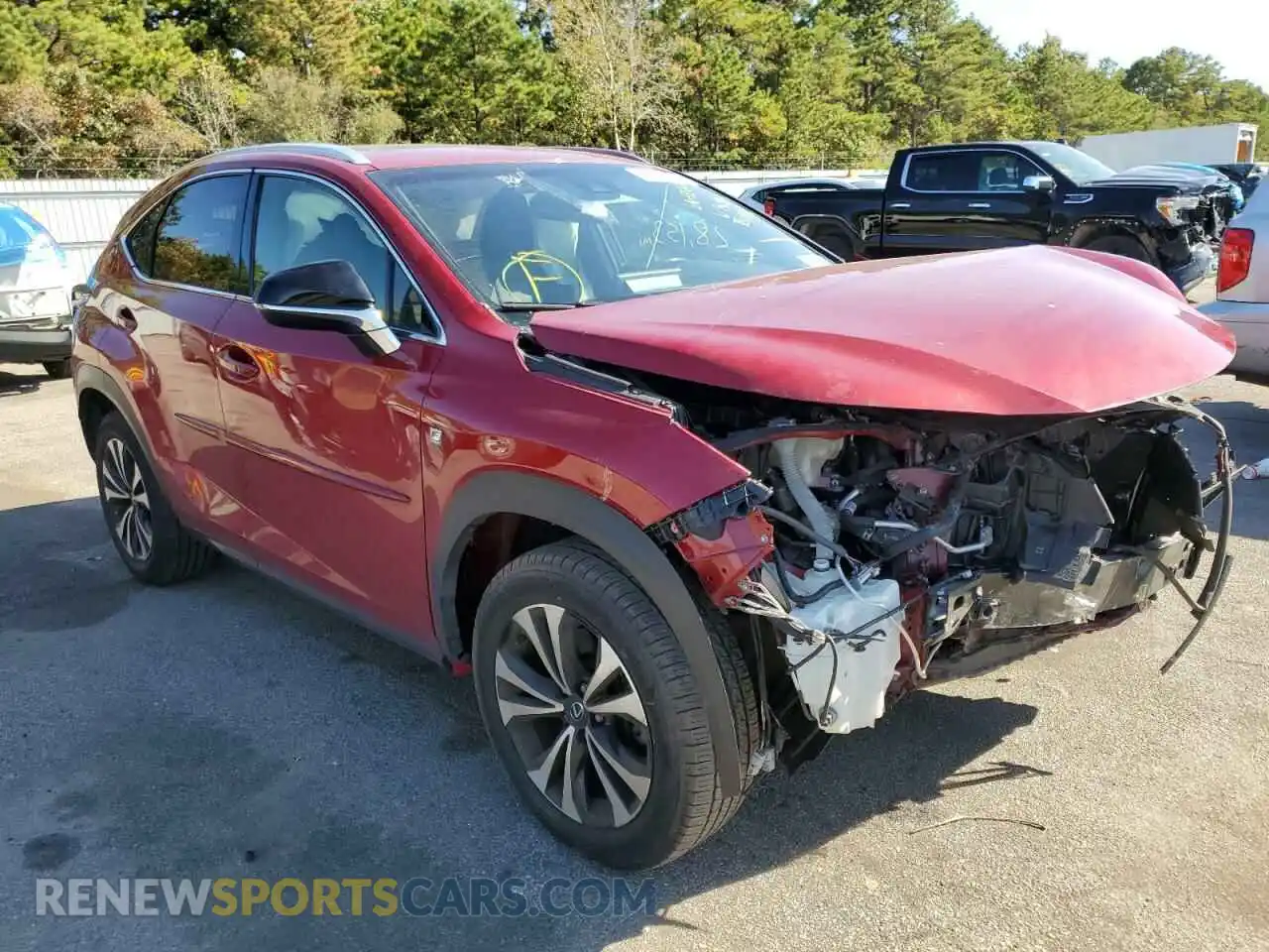 1 Photograph of a damaged car JTJBARBZ1K2186416 LEXUS NX 2019