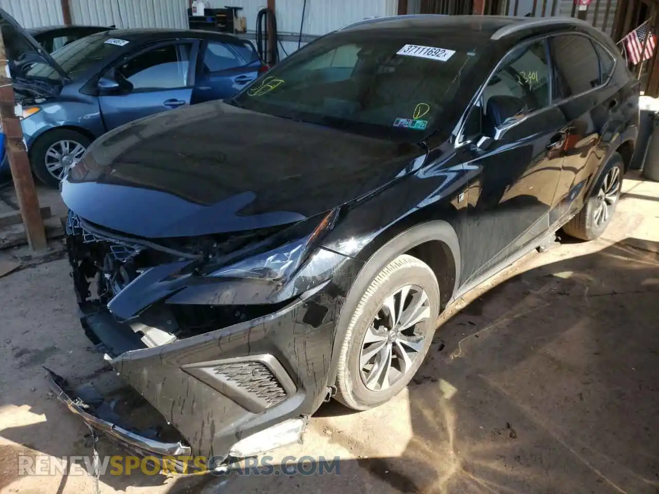 2 Фотография поврежденного автомобиля JTJBARBZ2K2183475 LEXUS NX 2019