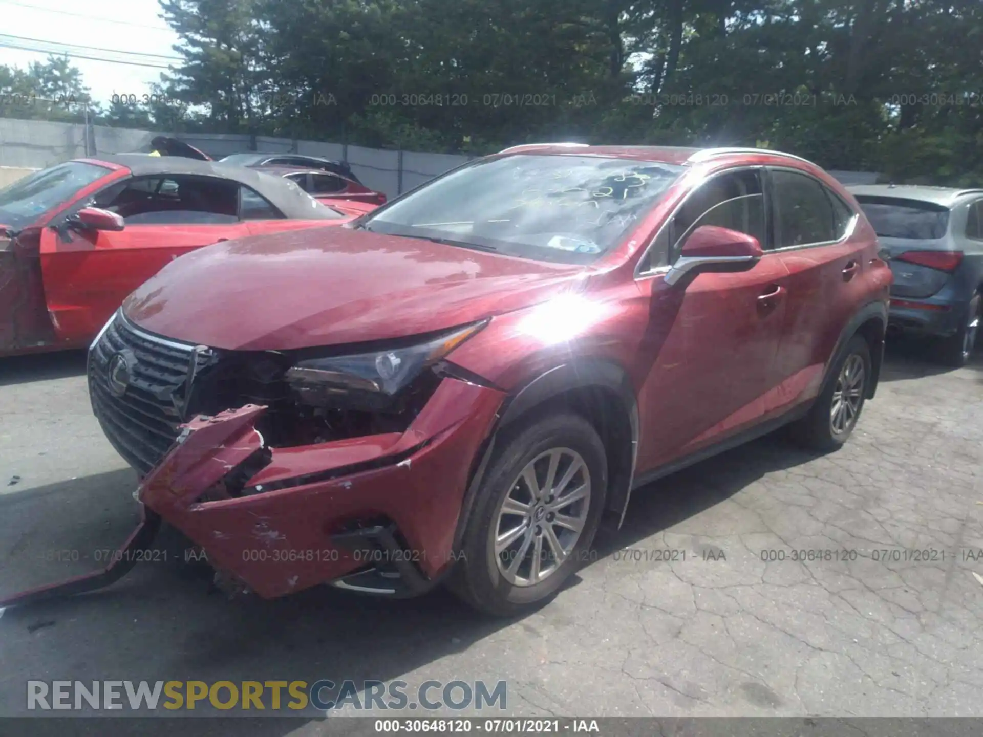 2 Фотография поврежденного автомобиля JTJBARBZ3K2194419 LEXUS NX 2019