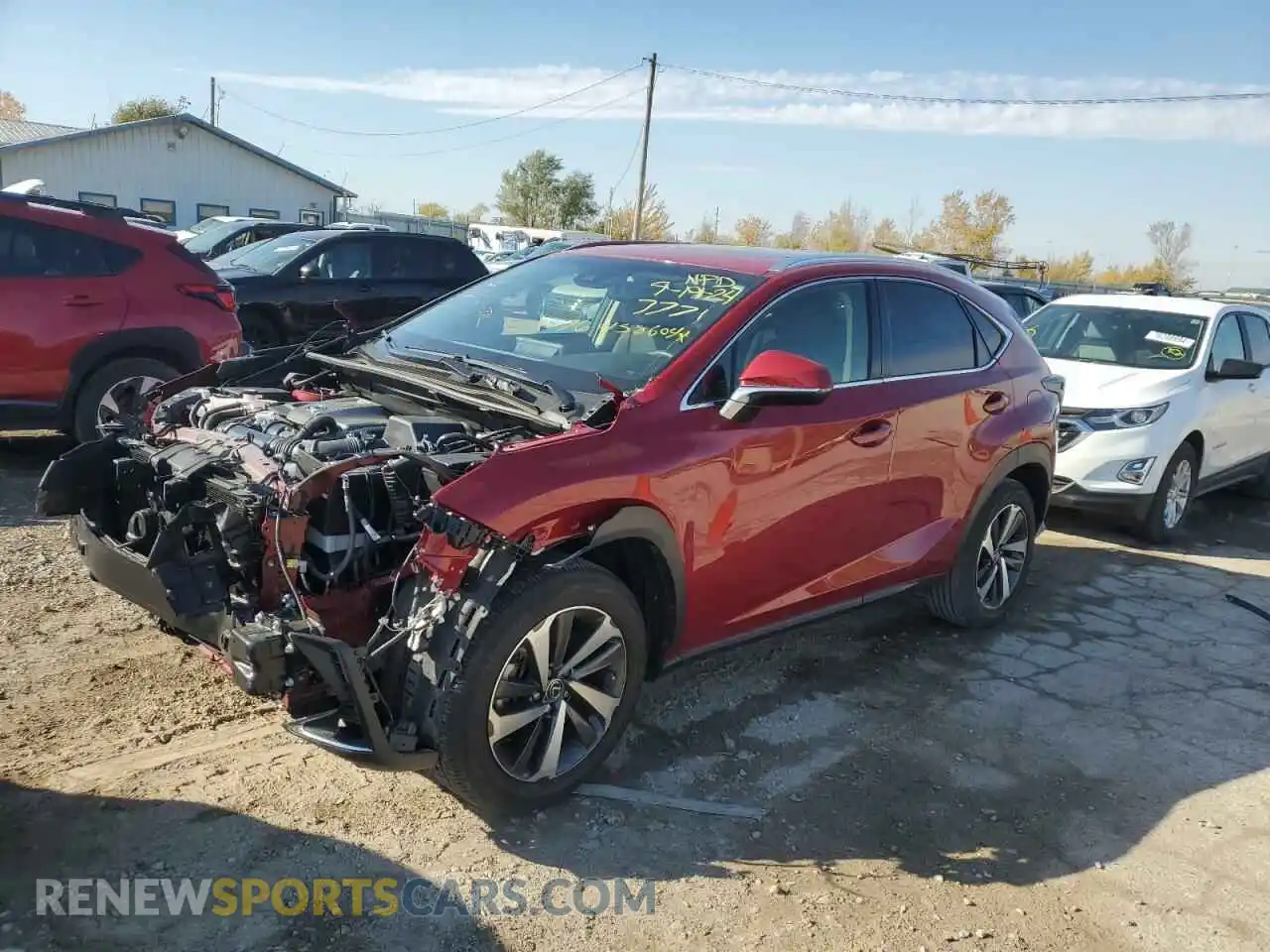 1 Photograph of a damaged car JTJBARBZ7K2207771 LEXUS NX 2019