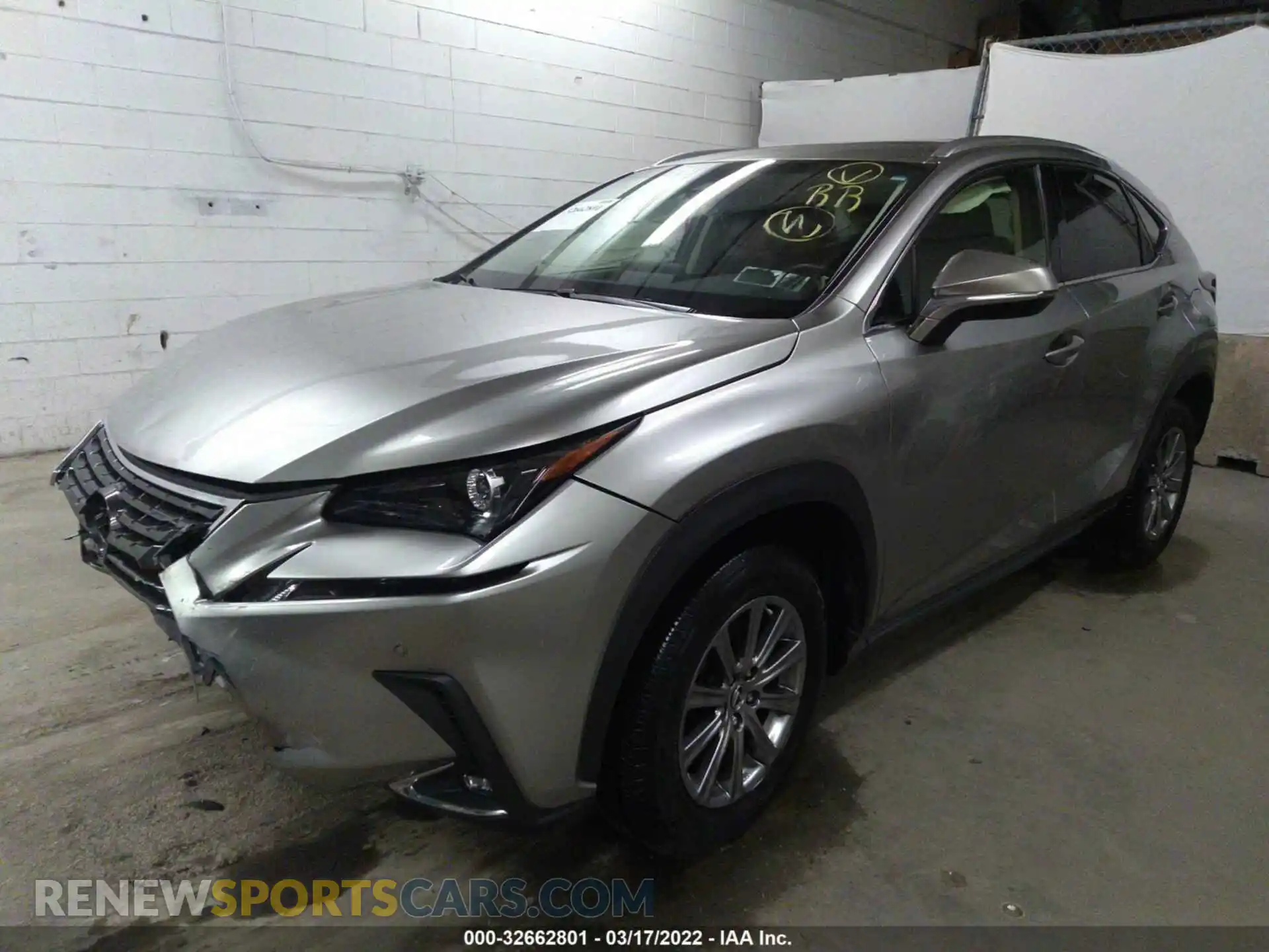 2 Photograph of a damaged car JTJBARBZ7K2212128 LEXUS NX 2019