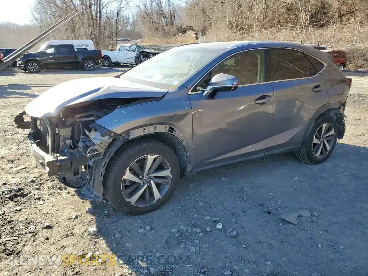 1 Photograph of a damaged car JTJBARBZ7K2214428 LEXUS NX 2019