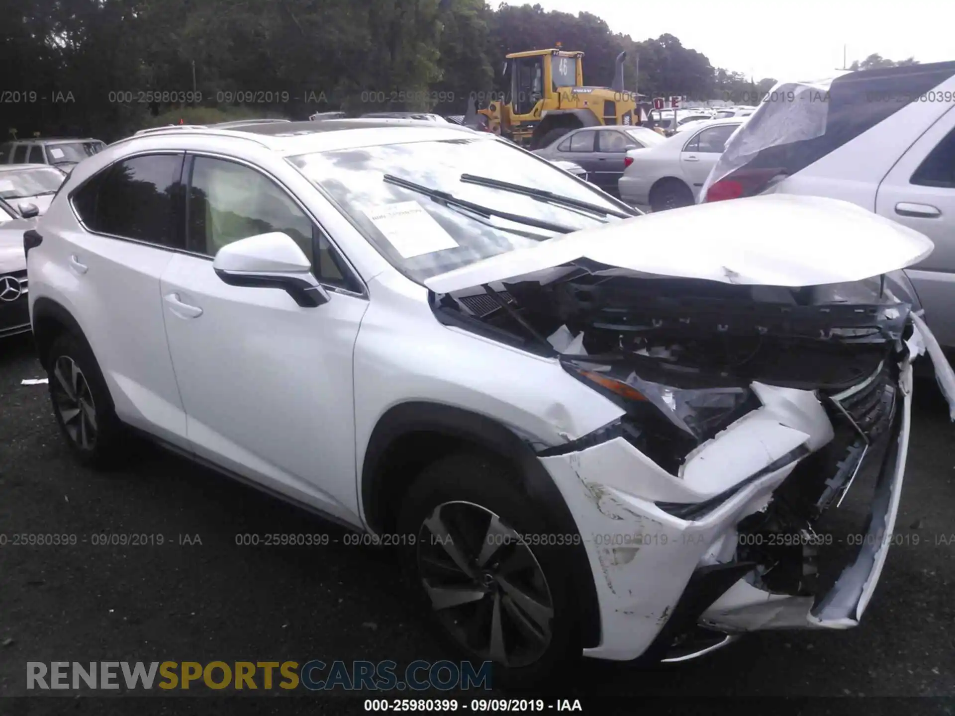 1 Photograph of a damaged car JTJBARBZ8K2194058 LEXUS NX 2019
