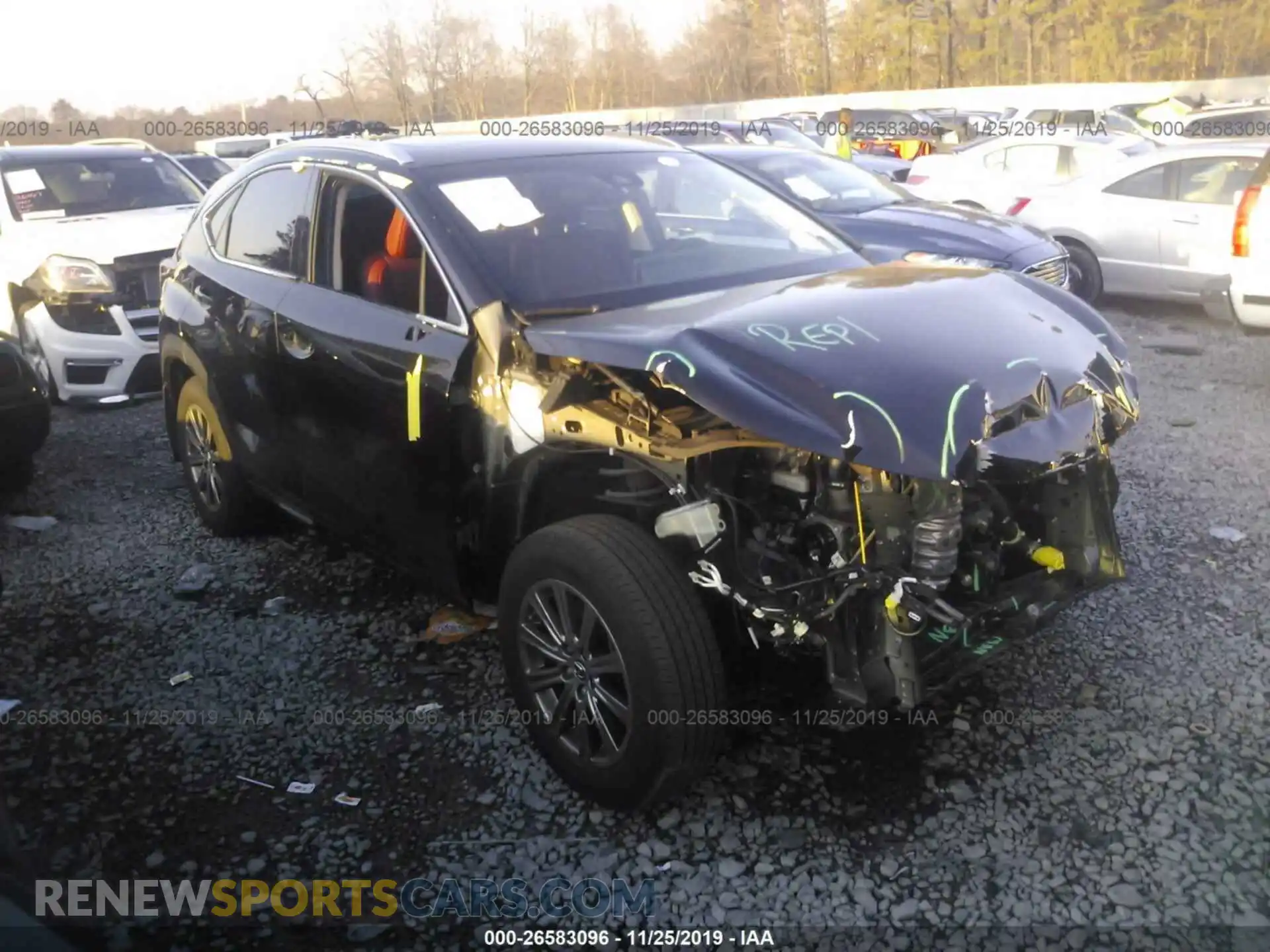 1 Photograph of a damaged car JTJBARBZ8K2196263 LEXUS NX 2019