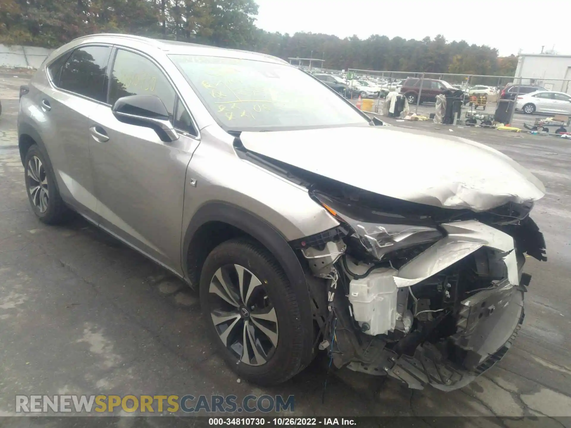 1 Photograph of a damaged car JTJBARBZ9K2182274 LEXUS NX 2019