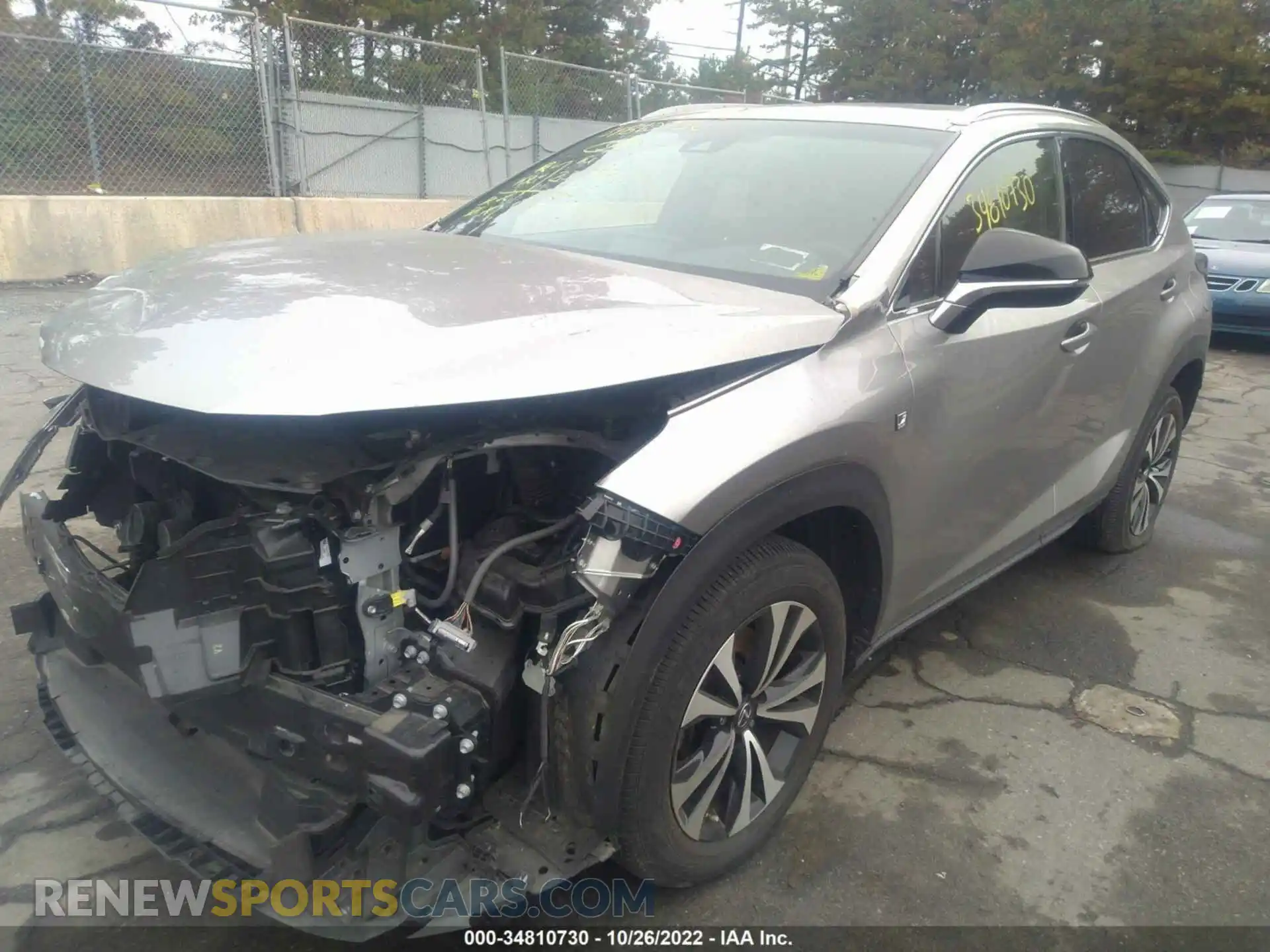 2 Photograph of a damaged car JTJBARBZ9K2182274 LEXUS NX 2019