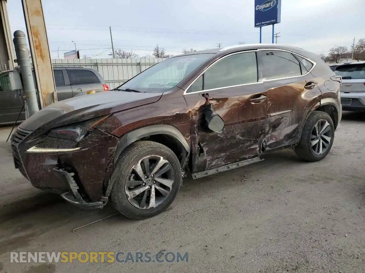 1 Photograph of a damaged car JTJBARBZ9K2189354 LEXUS NX 2019