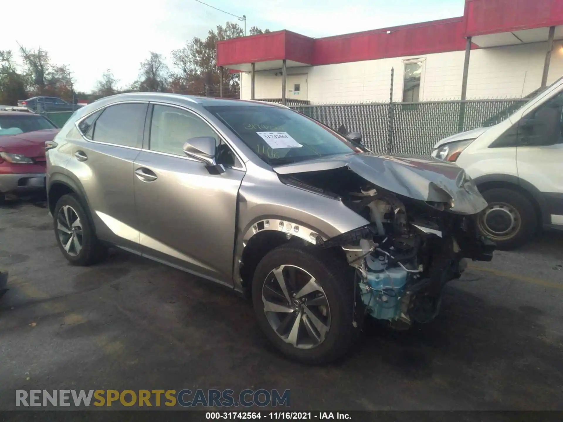 1 Photograph of a damaged car JTJBARBZXK2192134 LEXUS NX 2019