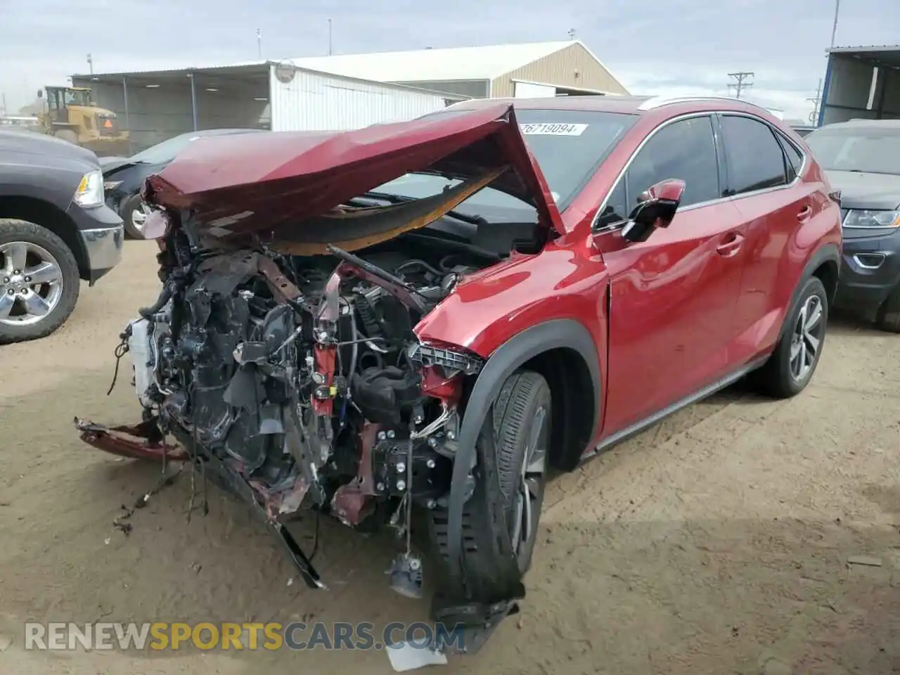 1 Photograph of a damaged car JTJBARBZXK2210275 LEXUS NX 2019