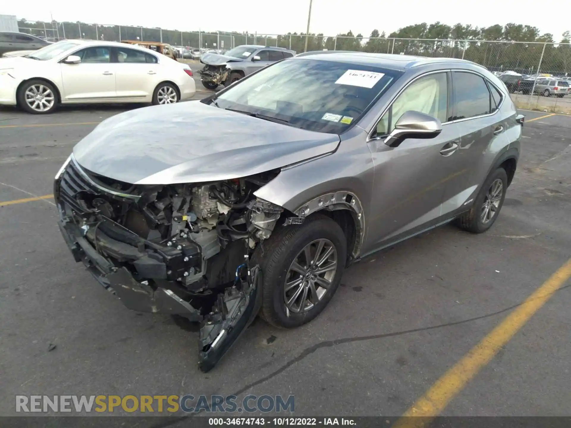 2 Photograph of a damaged car JTJBJRBZ1K2120450 LEXUS NX 2019