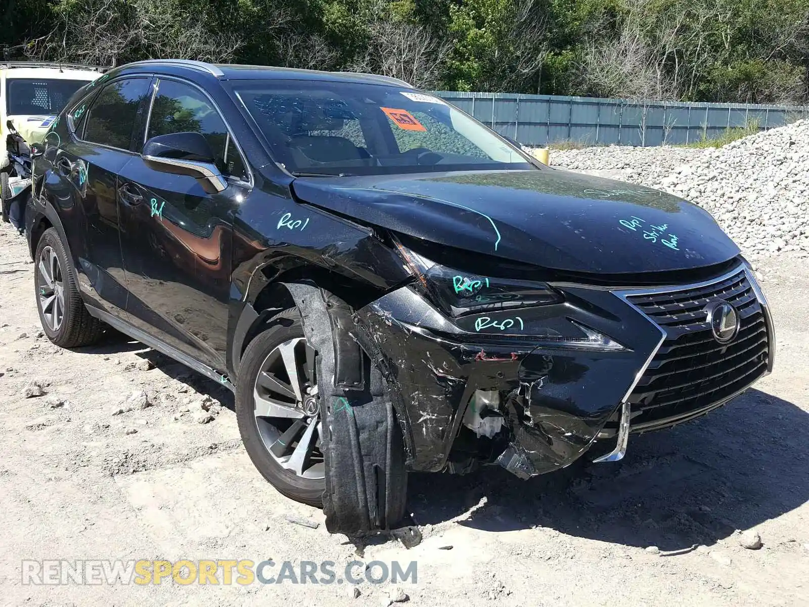 1 Photograph of a damaged car JTJBJRBZ2K2102488 LEXUS NX 2019