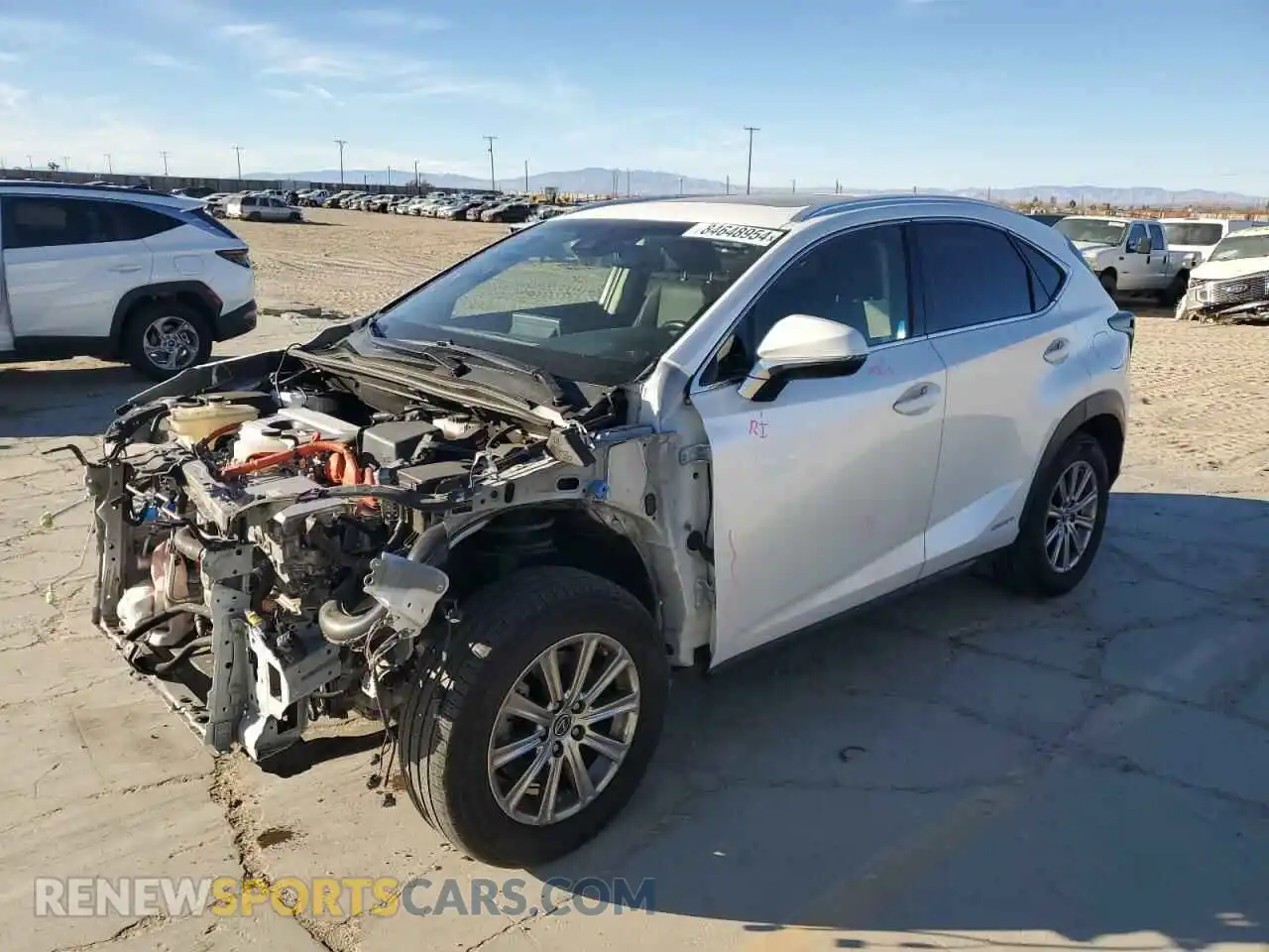 1 fotografías del automóvil dañado JTJBJRBZ3K2108266 LEXUS NX 2019