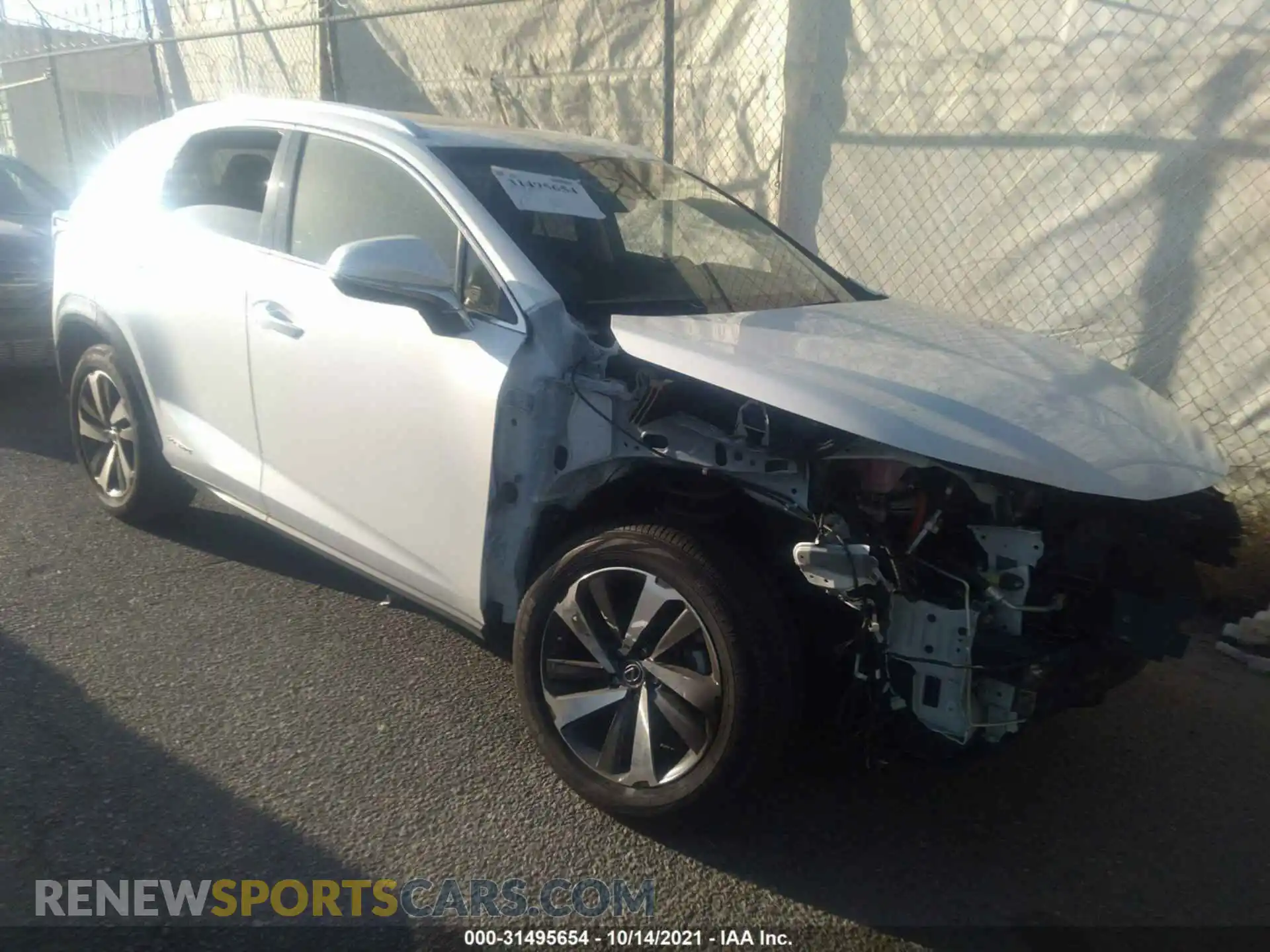 1 Photograph of a damaged car JTJBJRBZ3K2124984 LEXUS NX 2019
