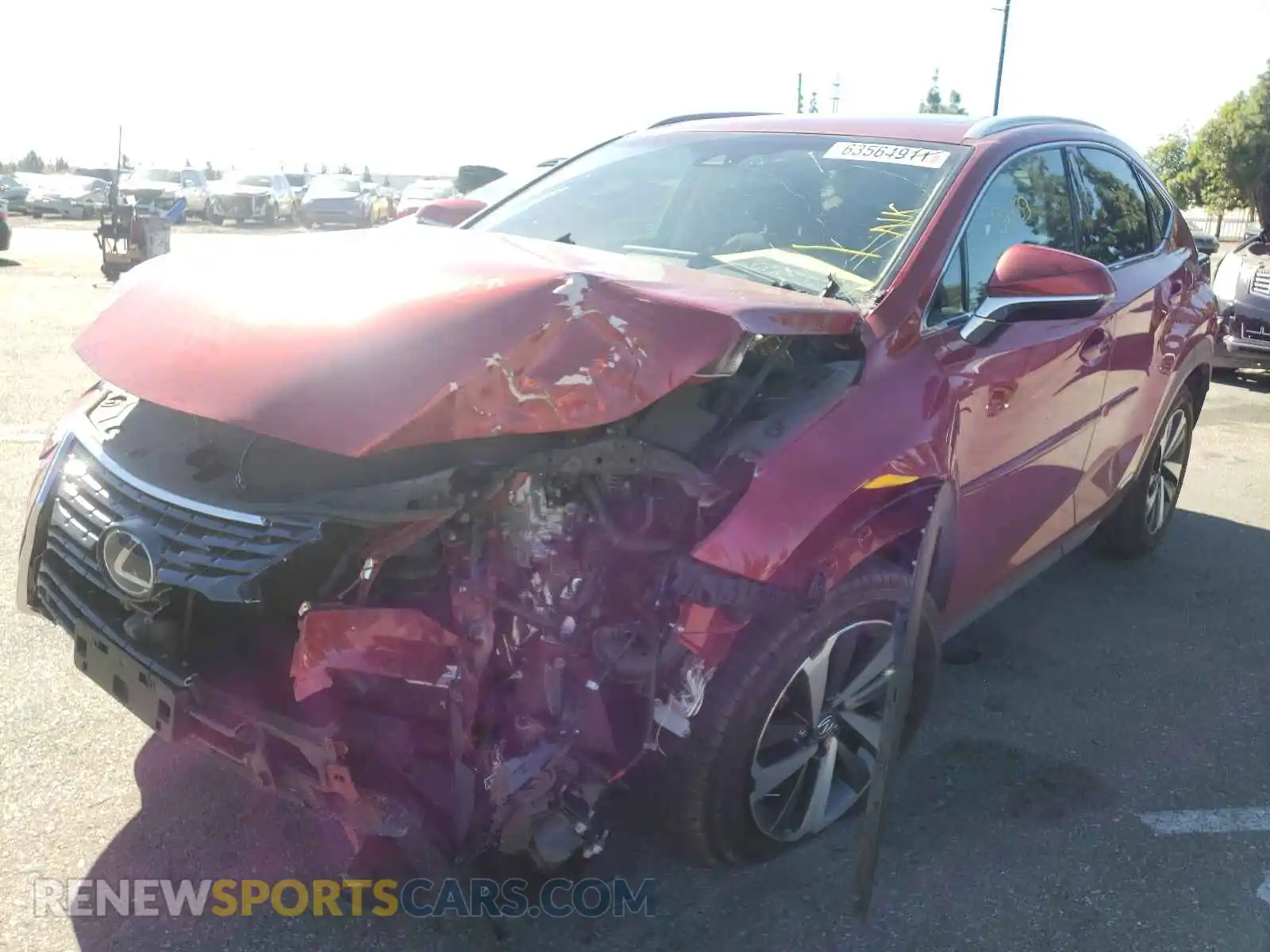 2 fotografías del automóvil dañado JTJBJRBZ4K2099304 LEXUS NX 2019