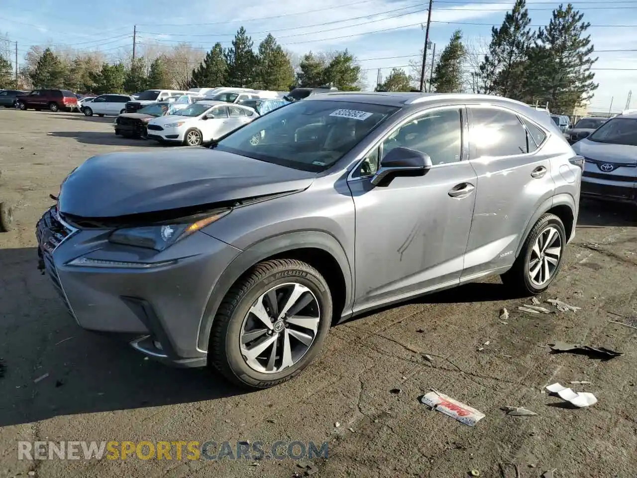 1 Photograph of a damaged car JTJBJRBZ4K2105098 LEXUS NX 2019