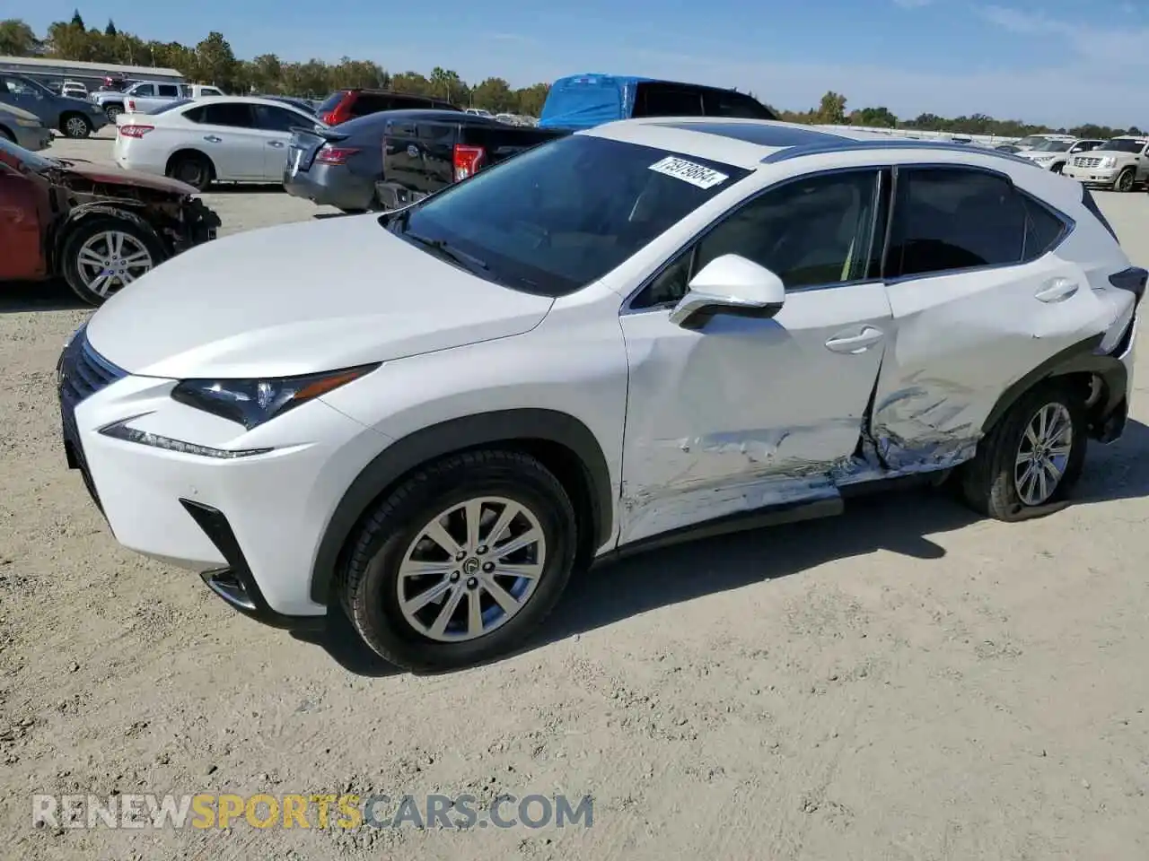 1 Photograph of a damaged car JTJBJRBZ5K2097724 LEXUS NX 2019