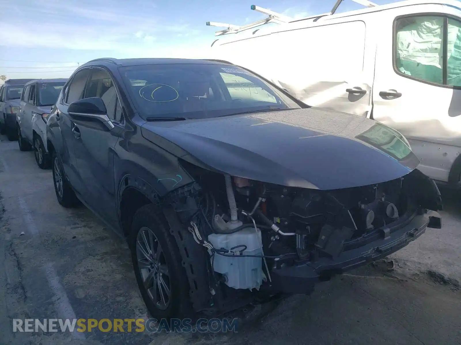 1 Photograph of a damaged car JTJBJRBZ6K2112148 LEXUS NX 2019