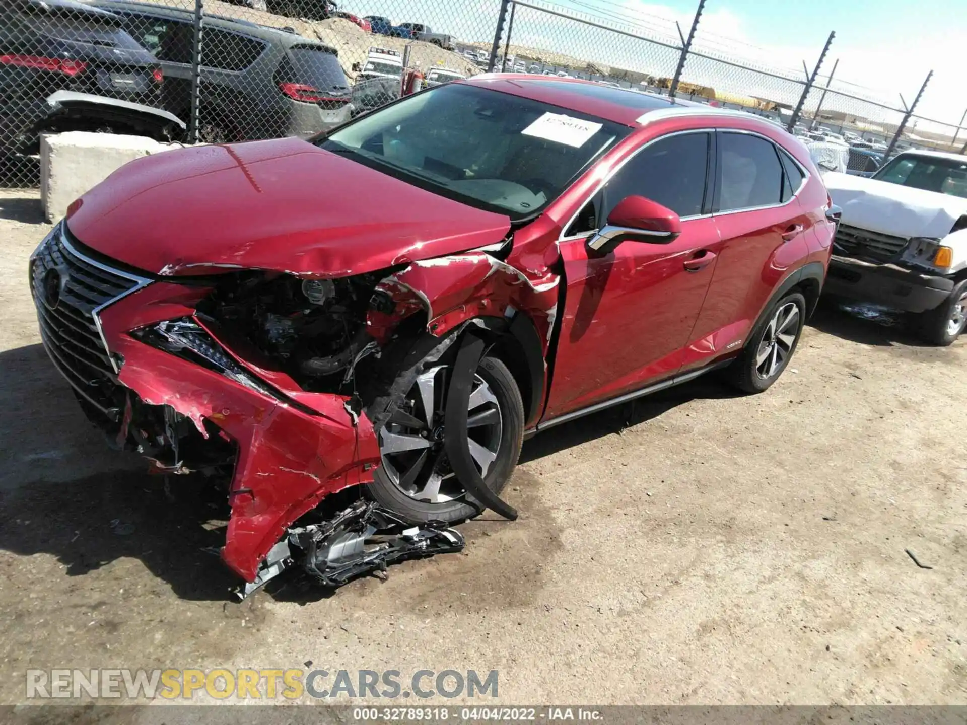 2 Photograph of a damaged car JTJBJRBZ7K2096848 LEXUS NX 2019
