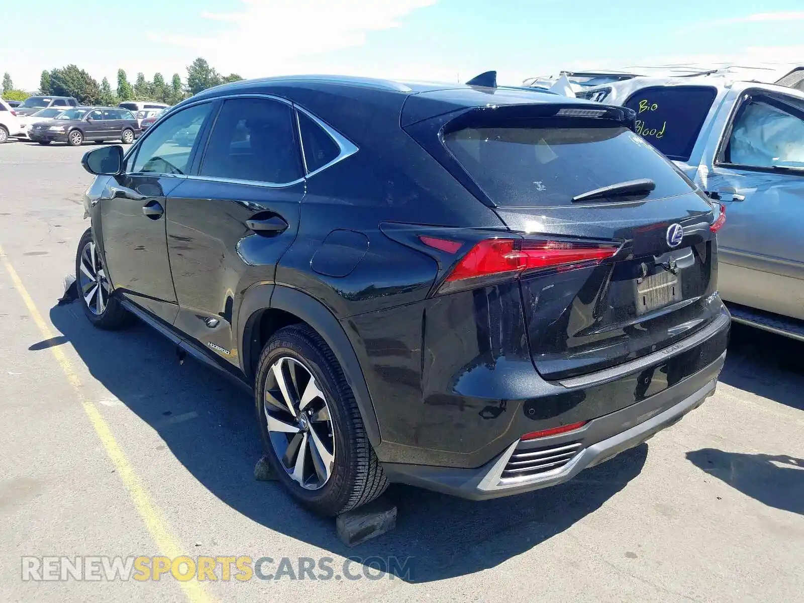 3 fotografías del automóvil dañado JTJBJRBZ7K2108612 LEXUS NX 2019