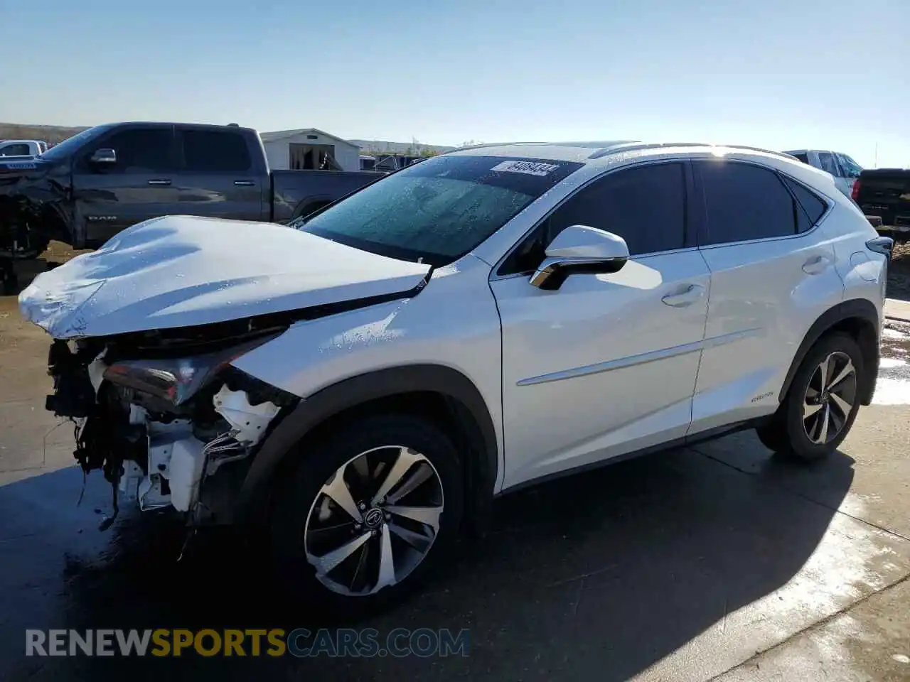 1 Photograph of a damaged car JTJBJRBZ7K2114913 LEXUS NX 2019