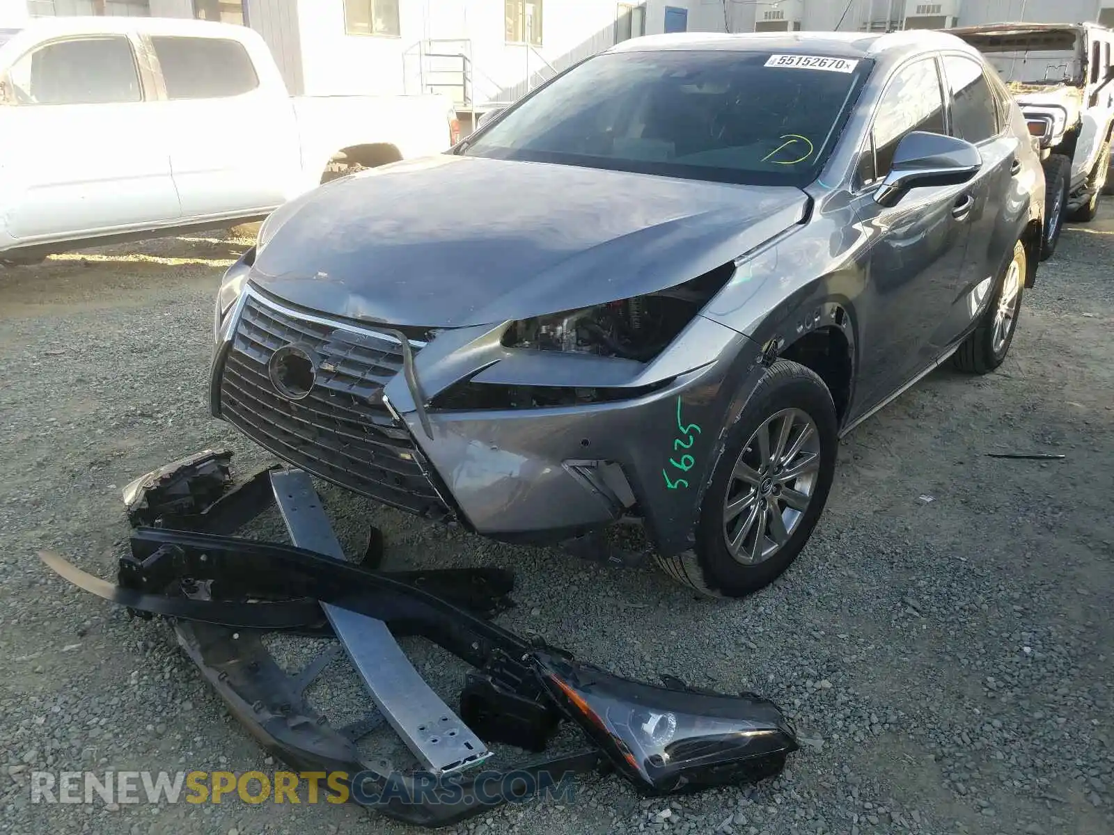 2 Photograph of a damaged car JTJBJRBZ7K2117262 LEXUS NX 2019