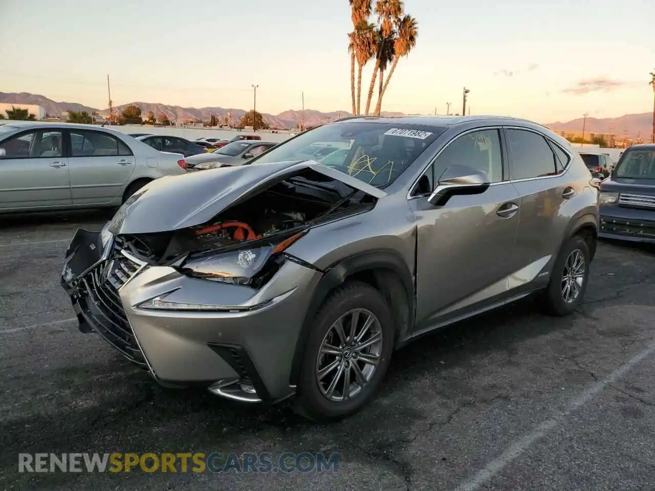 2 Photograph of a damaged car JTJBJRBZ8K2105802 LEXUS NX 2019