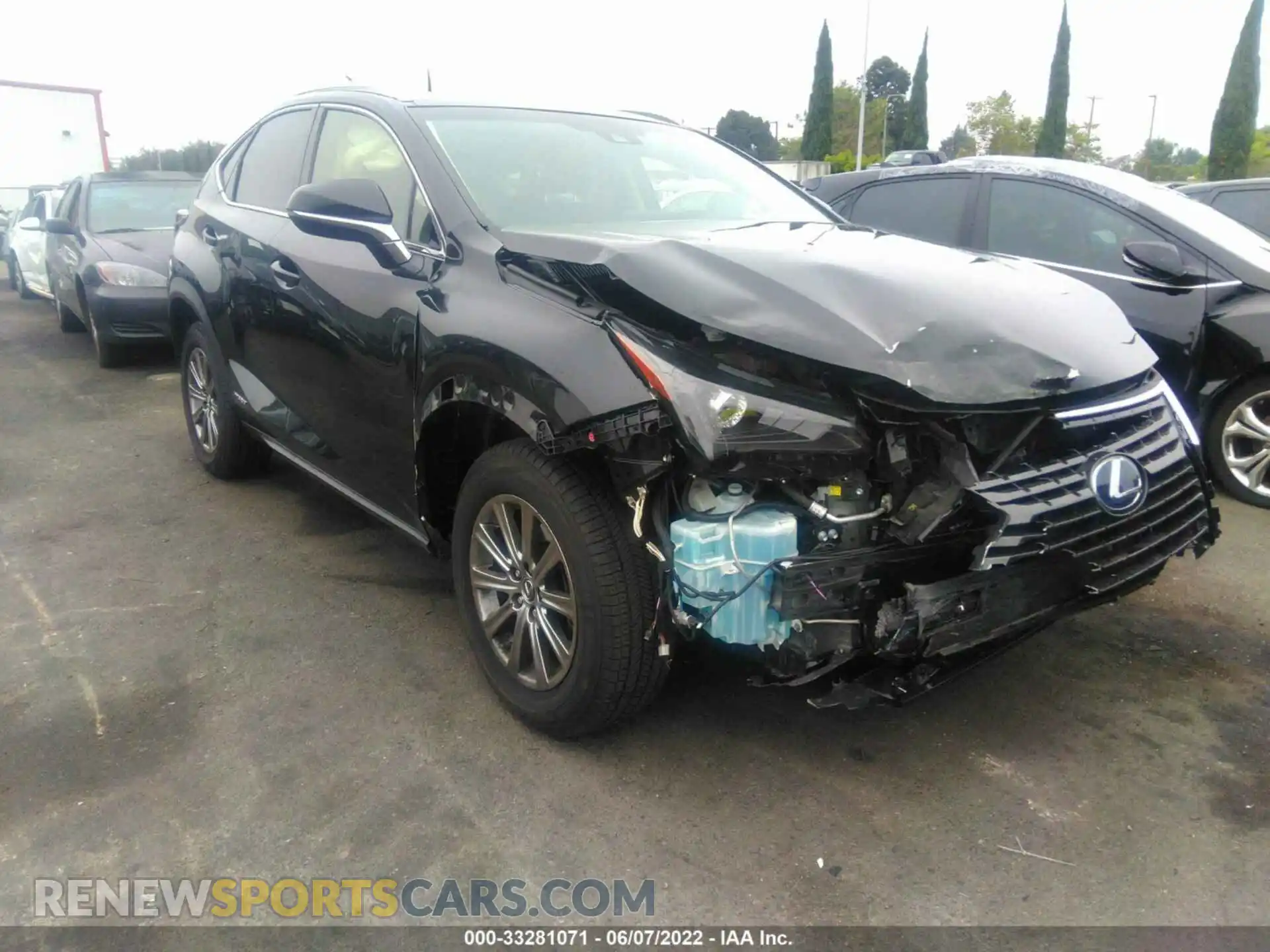 1 Photograph of a damaged car JTJBJRBZ8K2108022 LEXUS NX 2019
