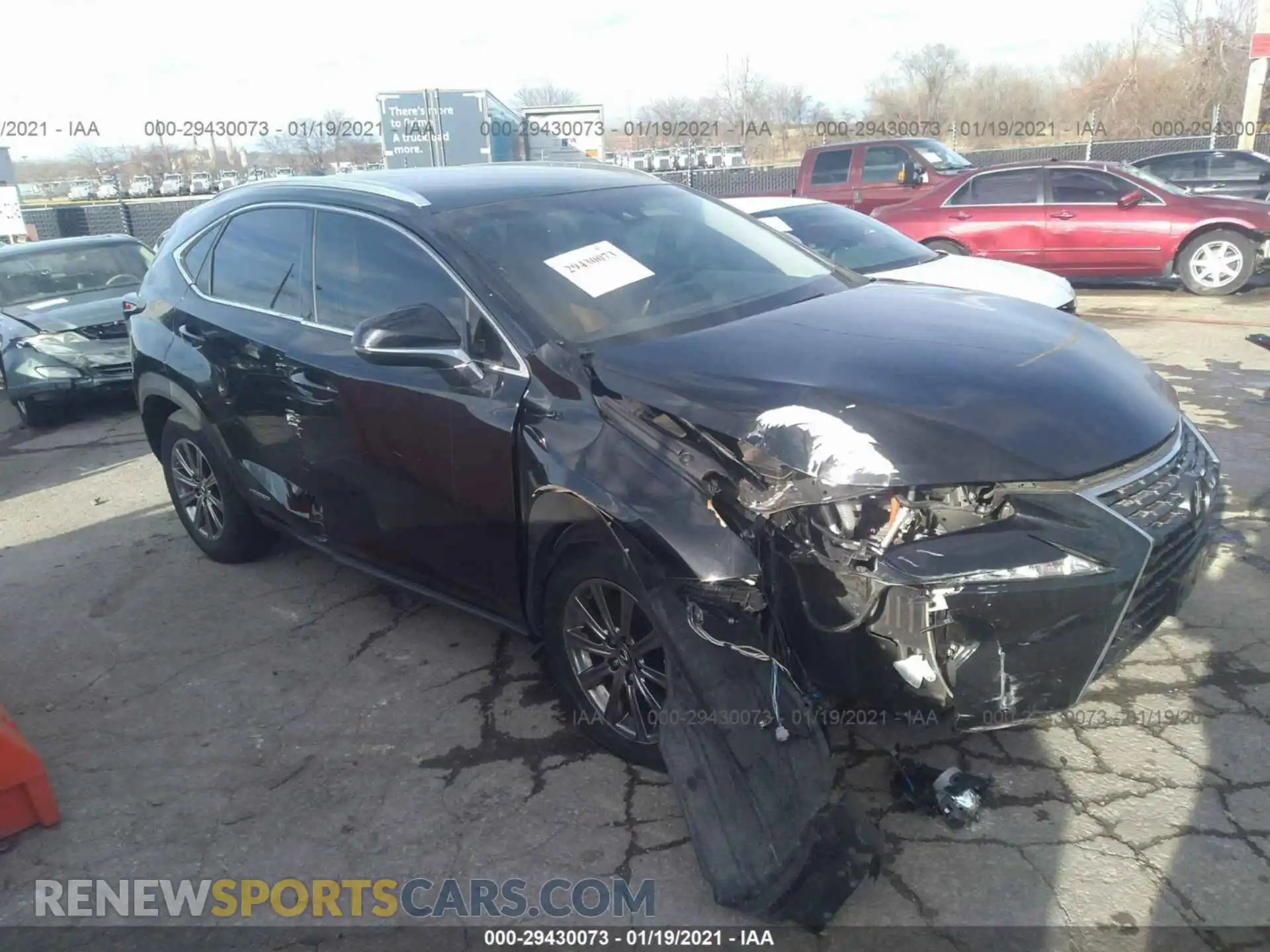 1 Photograph of a damaged car JTJBJRBZ9K2111298 LEXUS NX 2019