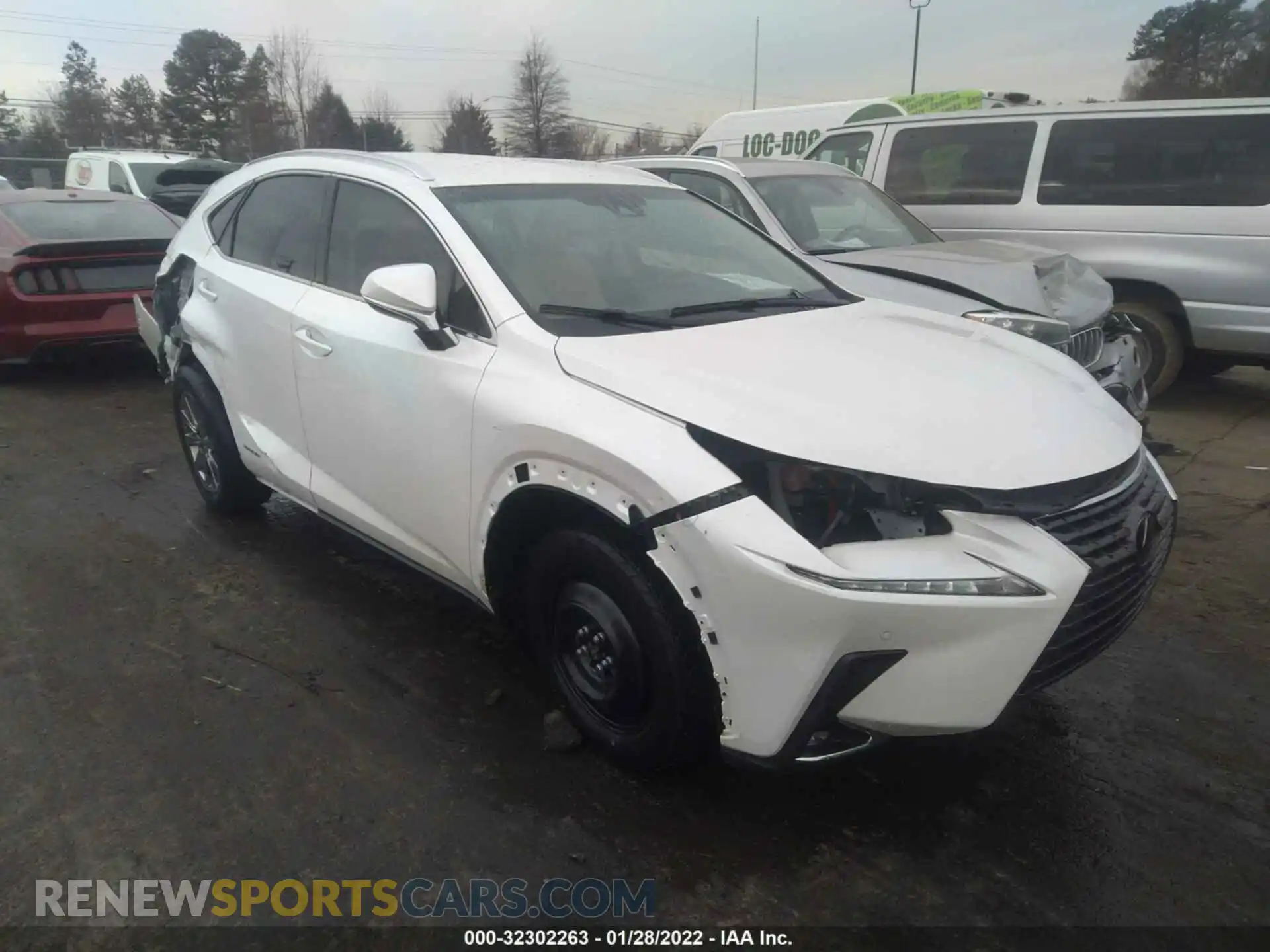 1 Photograph of a damaged car JTJBJRBZ9K2124777 LEXUS NX 2019