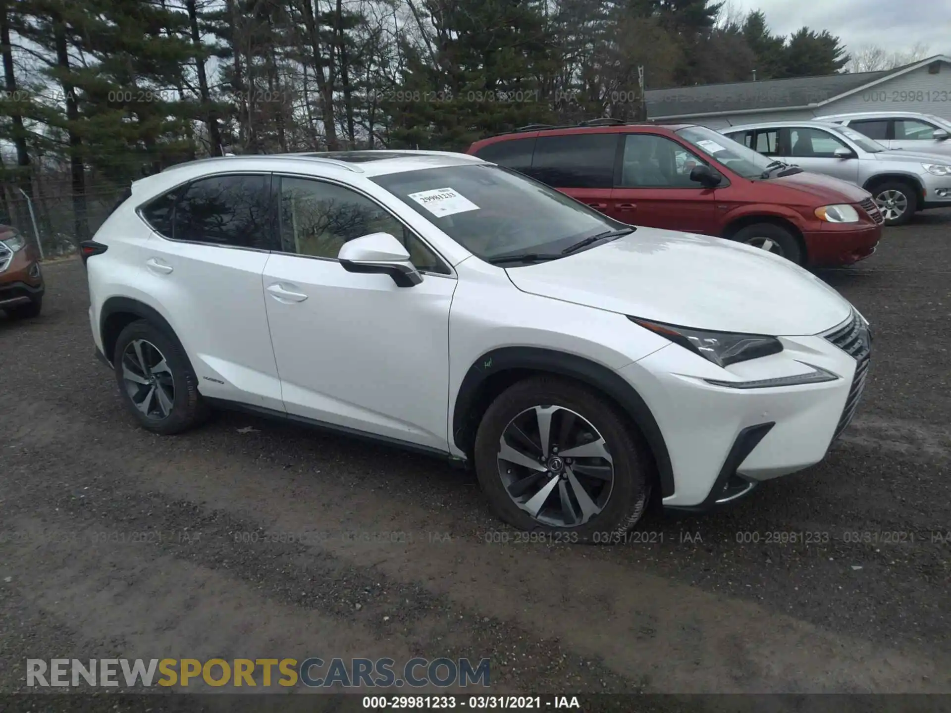 1 Photograph of a damaged car JTJBJRBZXK2098609 LEXUS NX 2019