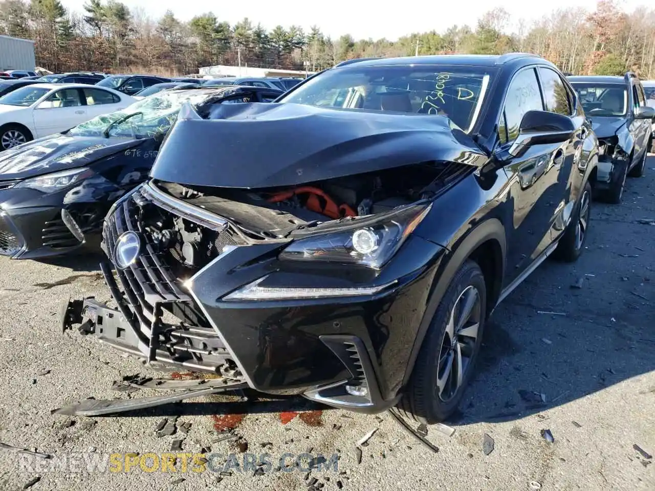 2 Photograph of a damaged car JTJBJRBZXK2099193 LEXUS NX 2019