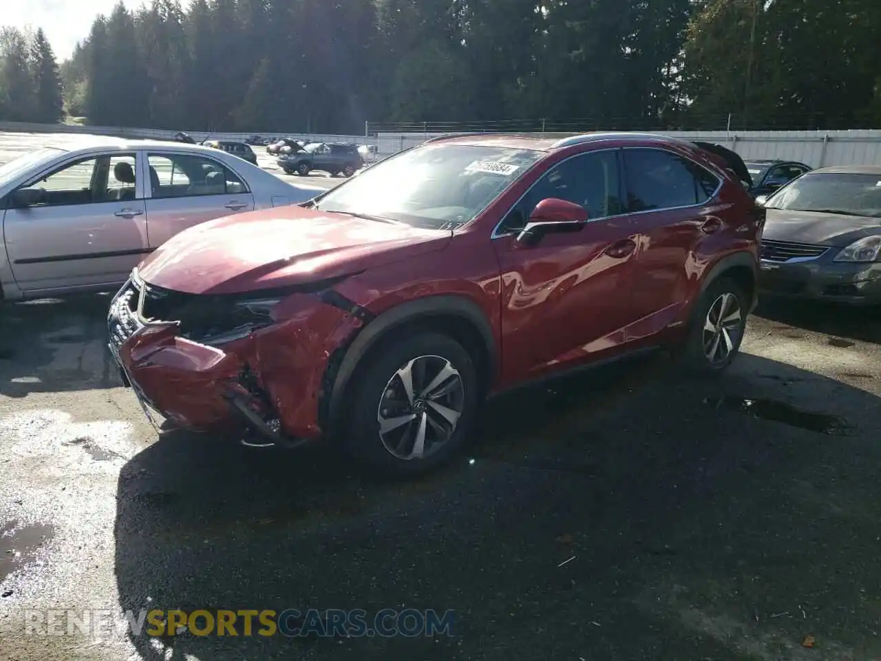 1 Photograph of a damaged car JTJBJRBZXK2101377 LEXUS NX 2019
