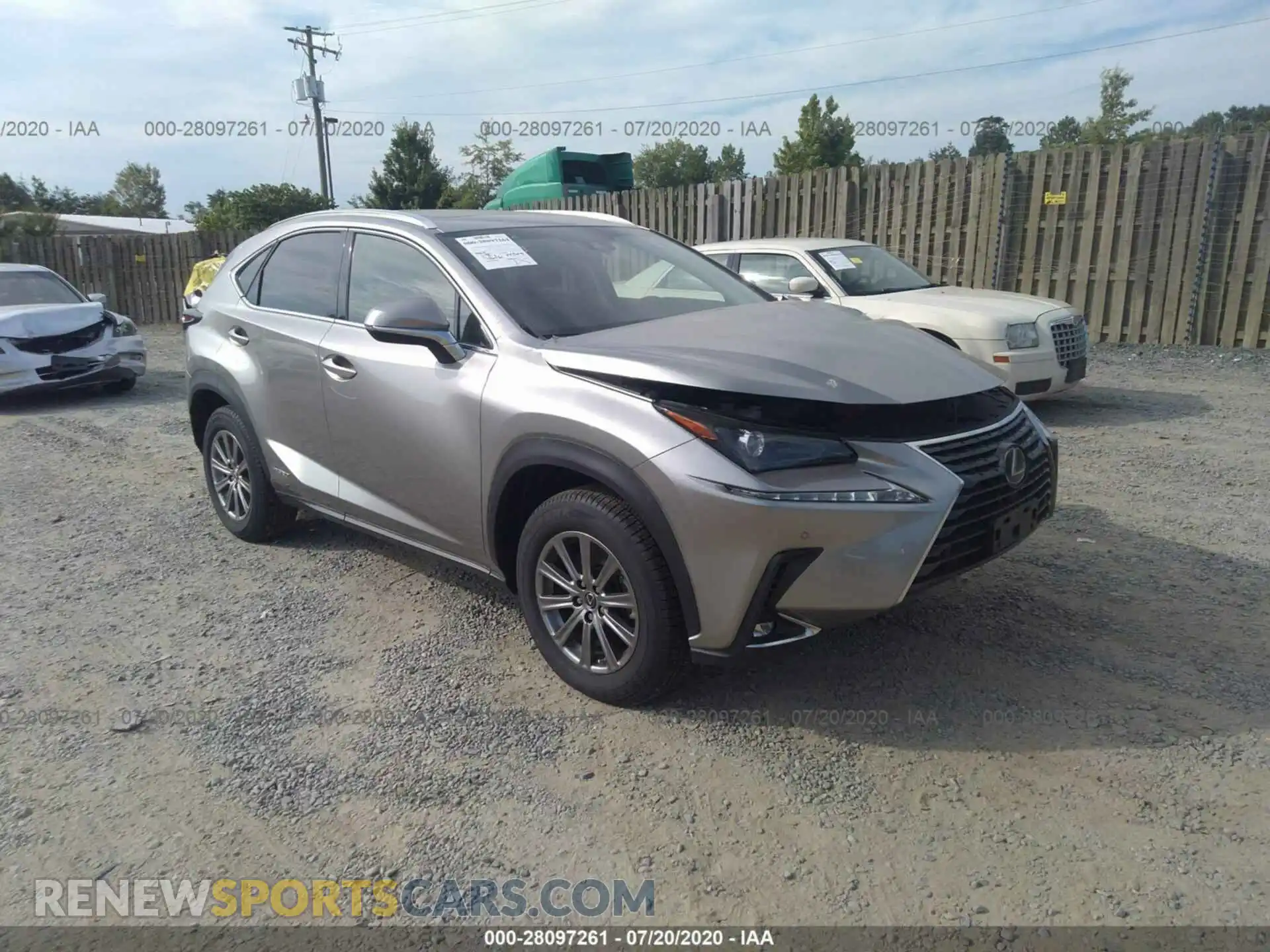 1 Photograph of a damaged car JTJBJRBZXK2112704 LEXUS NX 2019