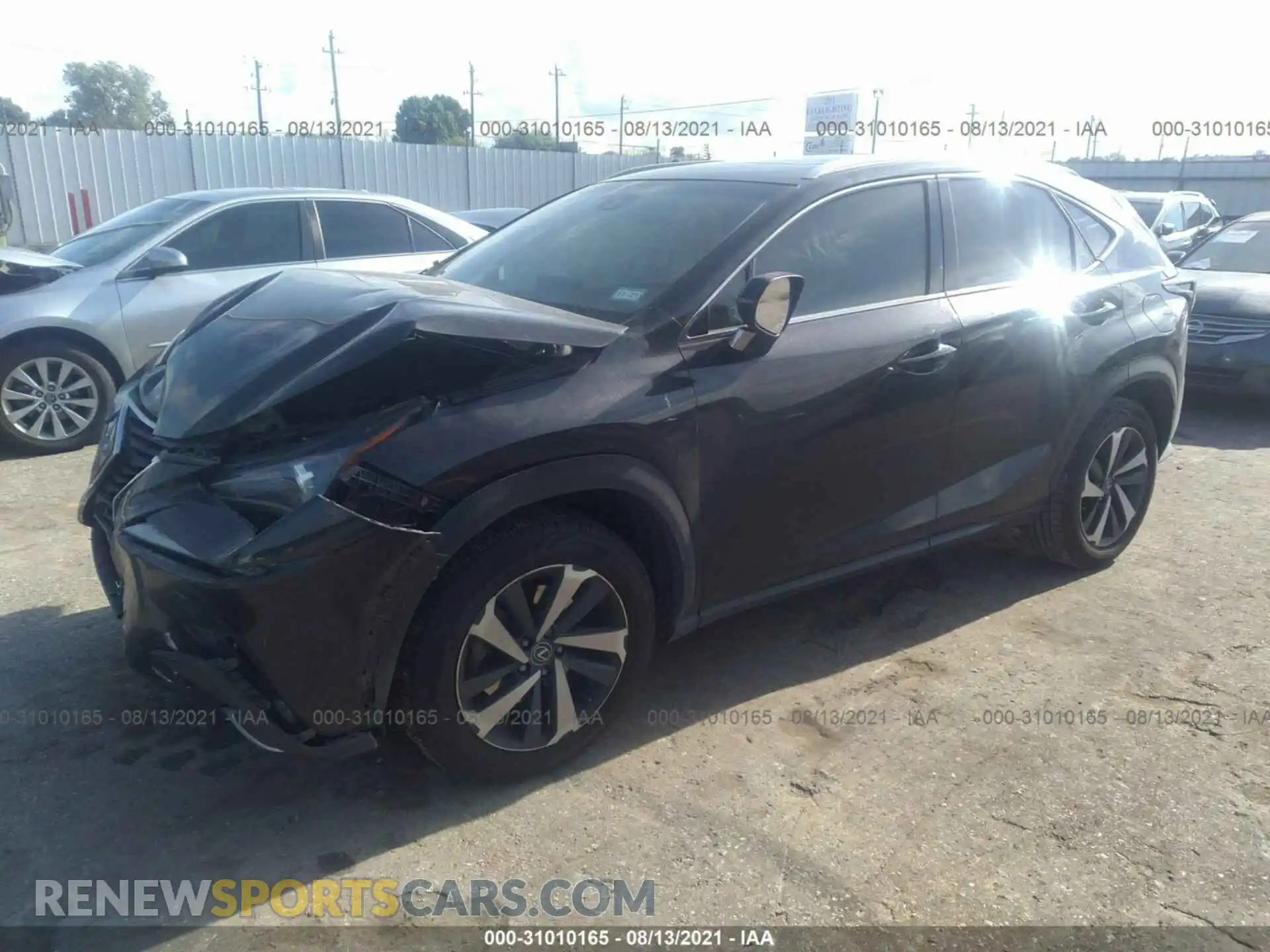 2 fotografías del automóvil dañado JTJYARBZ1K2121768 LEXUS NX 2019