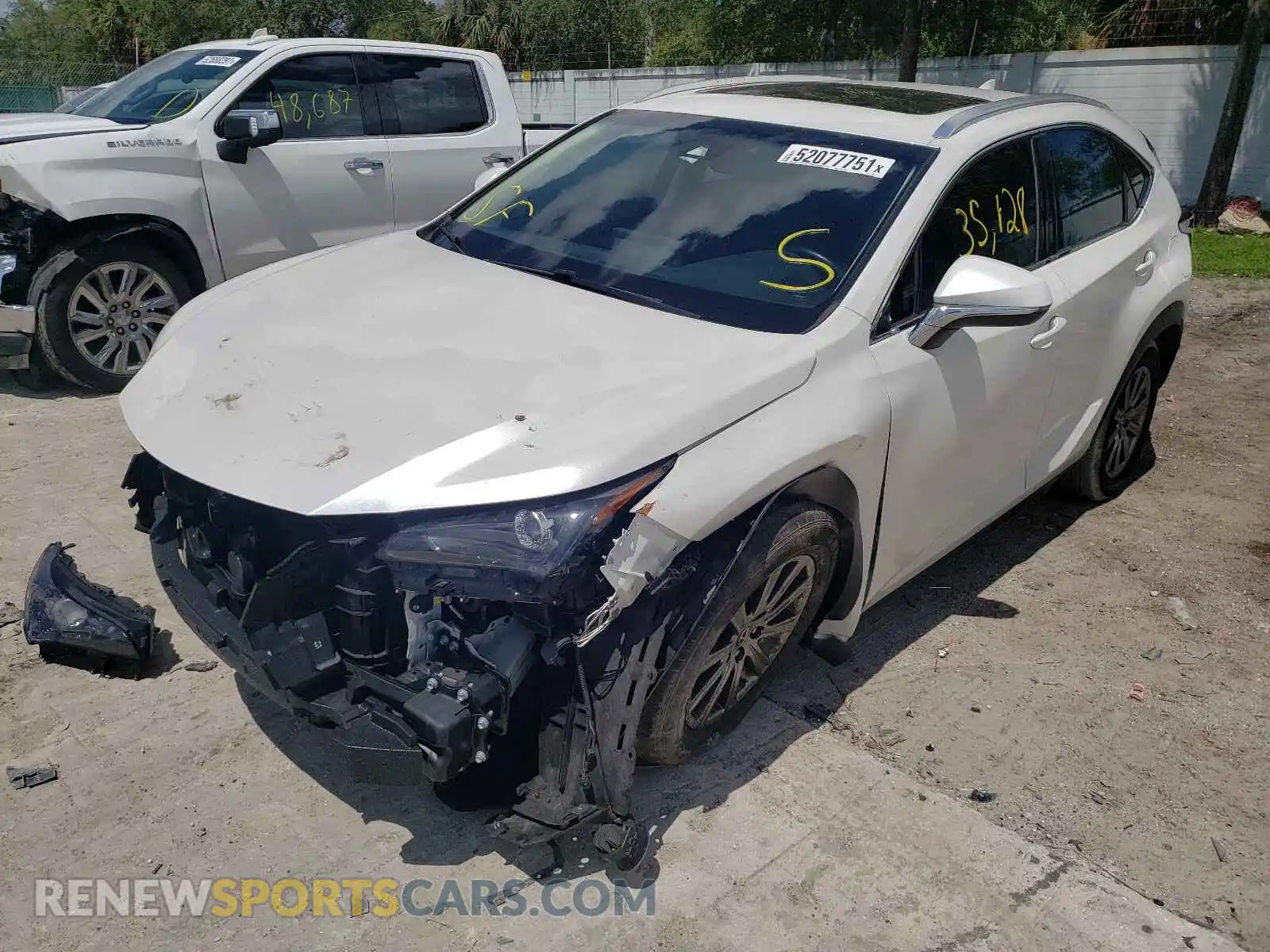 2 Фотография поврежденного автомобиля JTJYARBZ1K2125884 LEXUS NX 2019