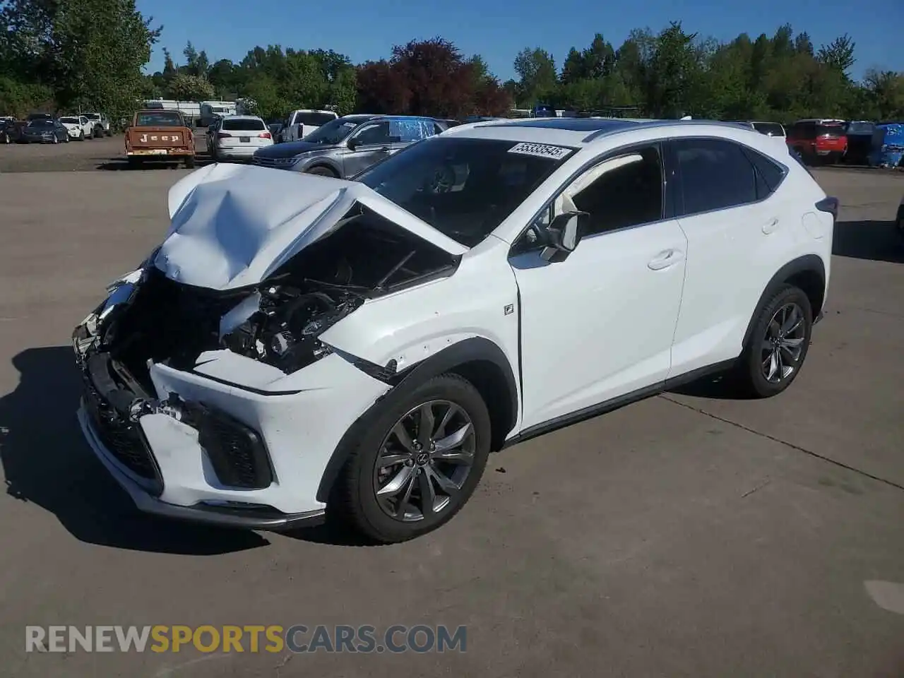 1 Photograph of a damaged car JTJYARBZ1K2133211 LEXUS NX 2019