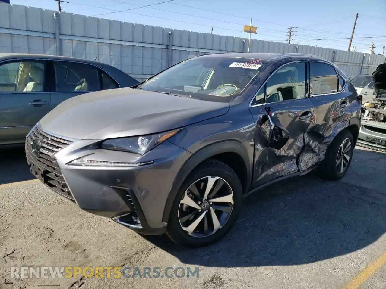2 fotografías del automóvil dañado JTJYARBZ1K2152289 LEXUS NX 2019