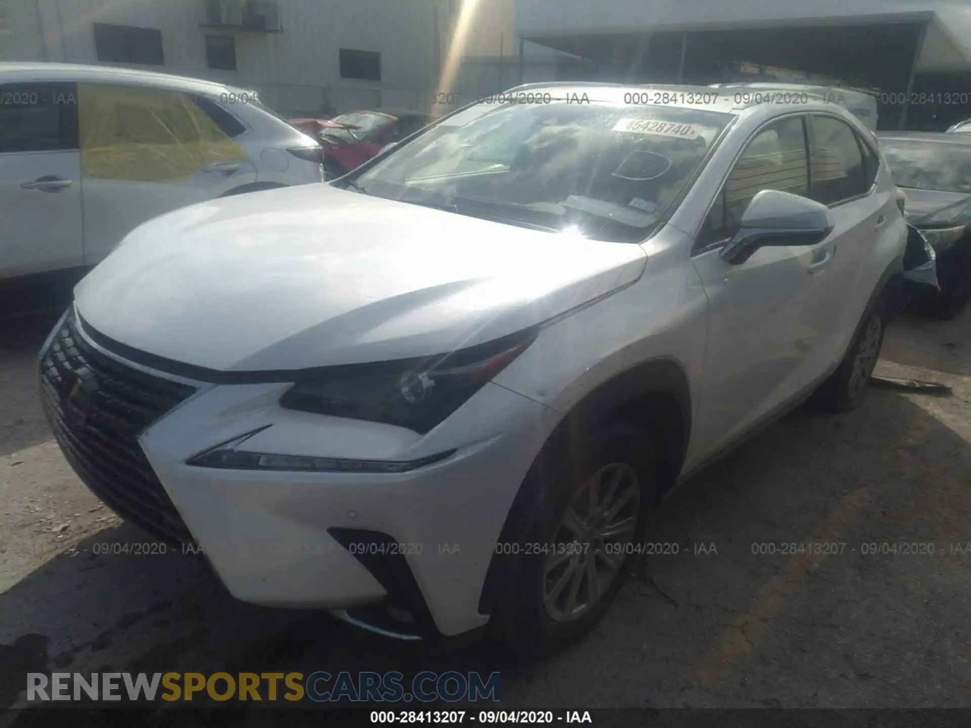 2 Фотография поврежденного автомобиля JTJYARBZ2K2126364 LEXUS NX 2019