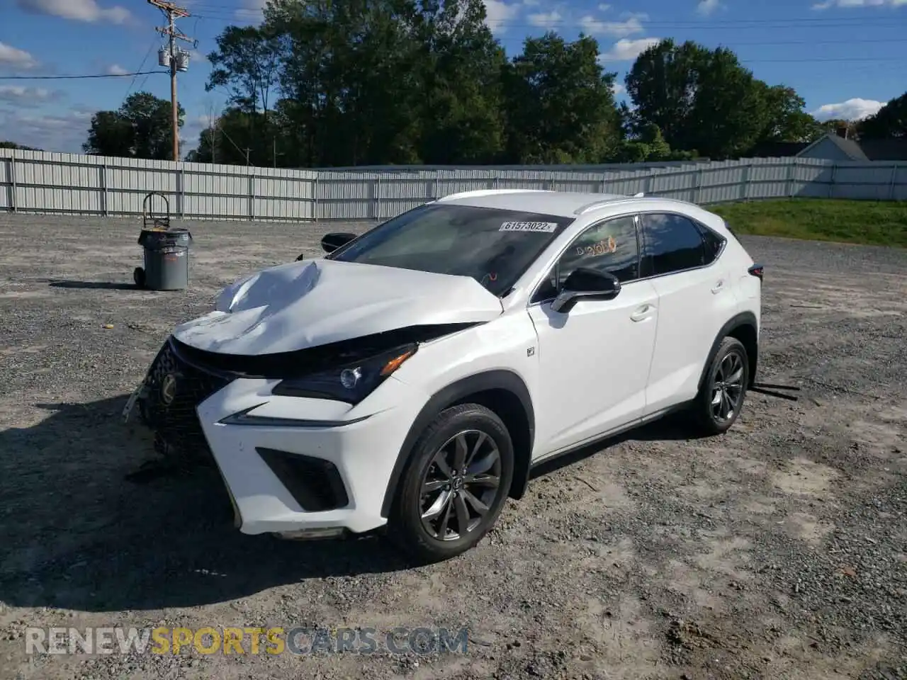 2 fotografías del automóvil dañado JTJYARBZ2K2132391 LEXUS NX 2019