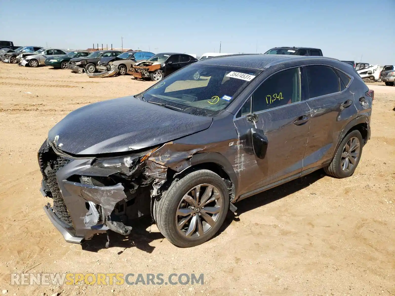 2 Фотография поврежденного автомобиля JTJYARBZ3K2126812 LEXUS NX 2019